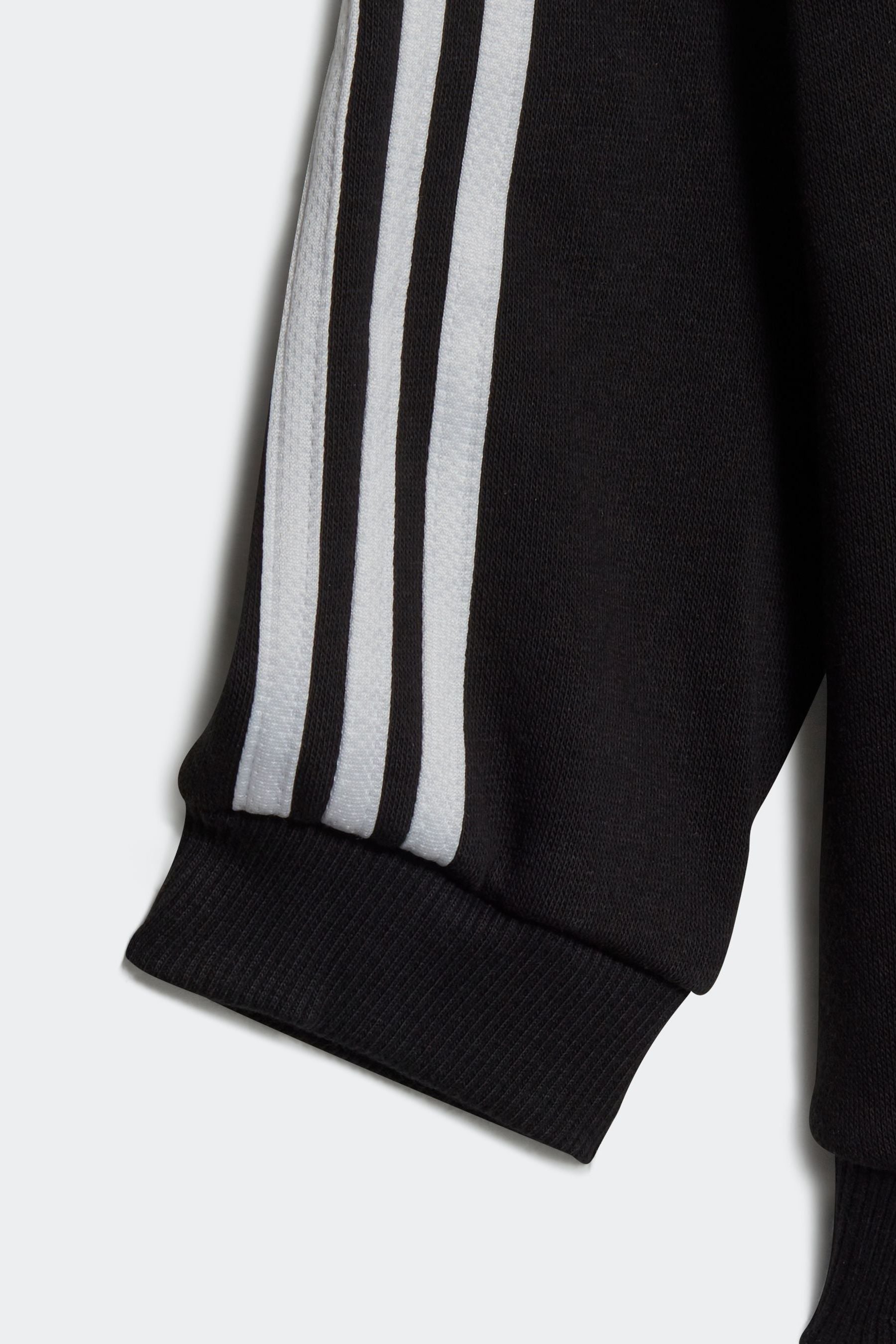 Black adidas Essentials Full-Zip Hooded Jogger Set