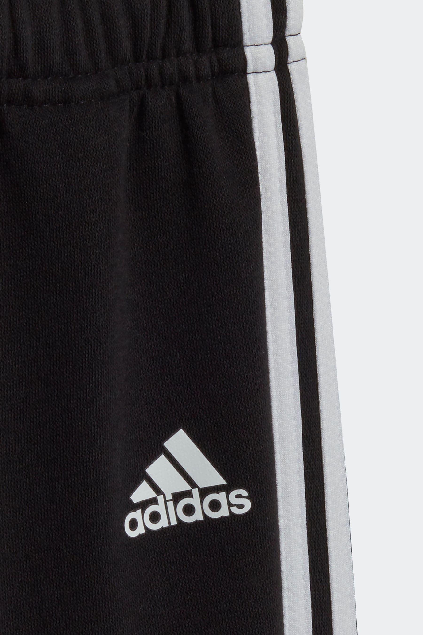 Black adidas Essentials Full-Zip Hooded Jogger Set