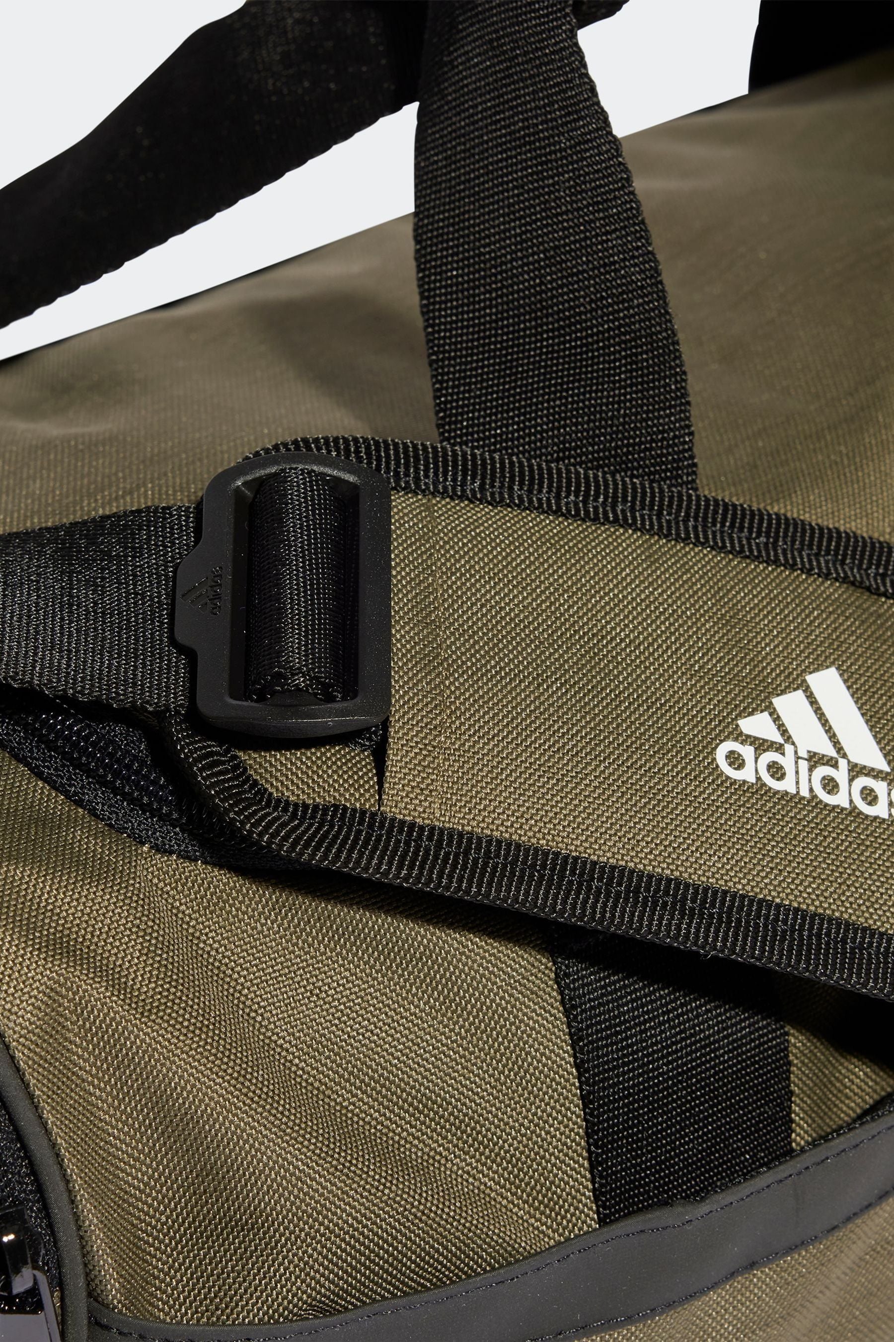 adidas Green Medium Essentials Linear Duffel Bag