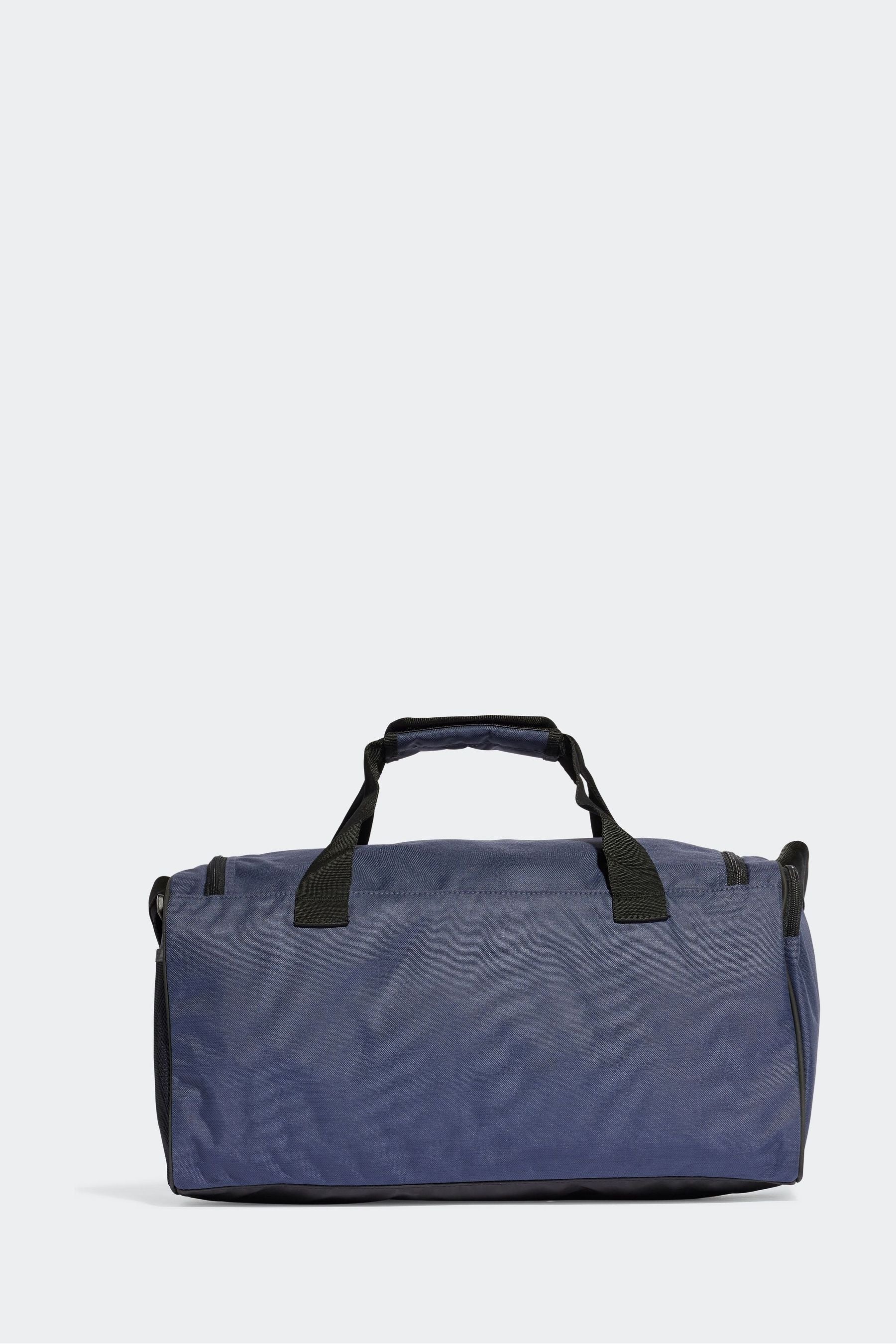 adidas Blue Medium Essentials Linear Duffel Bag