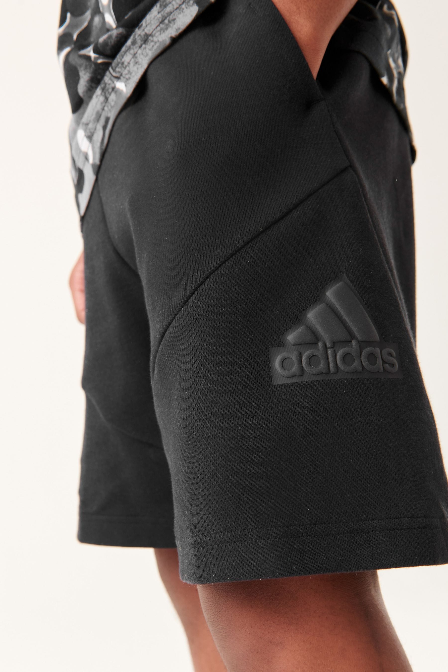 adidas Black Sportswear Future Icons Logo 8-Inch Shorts