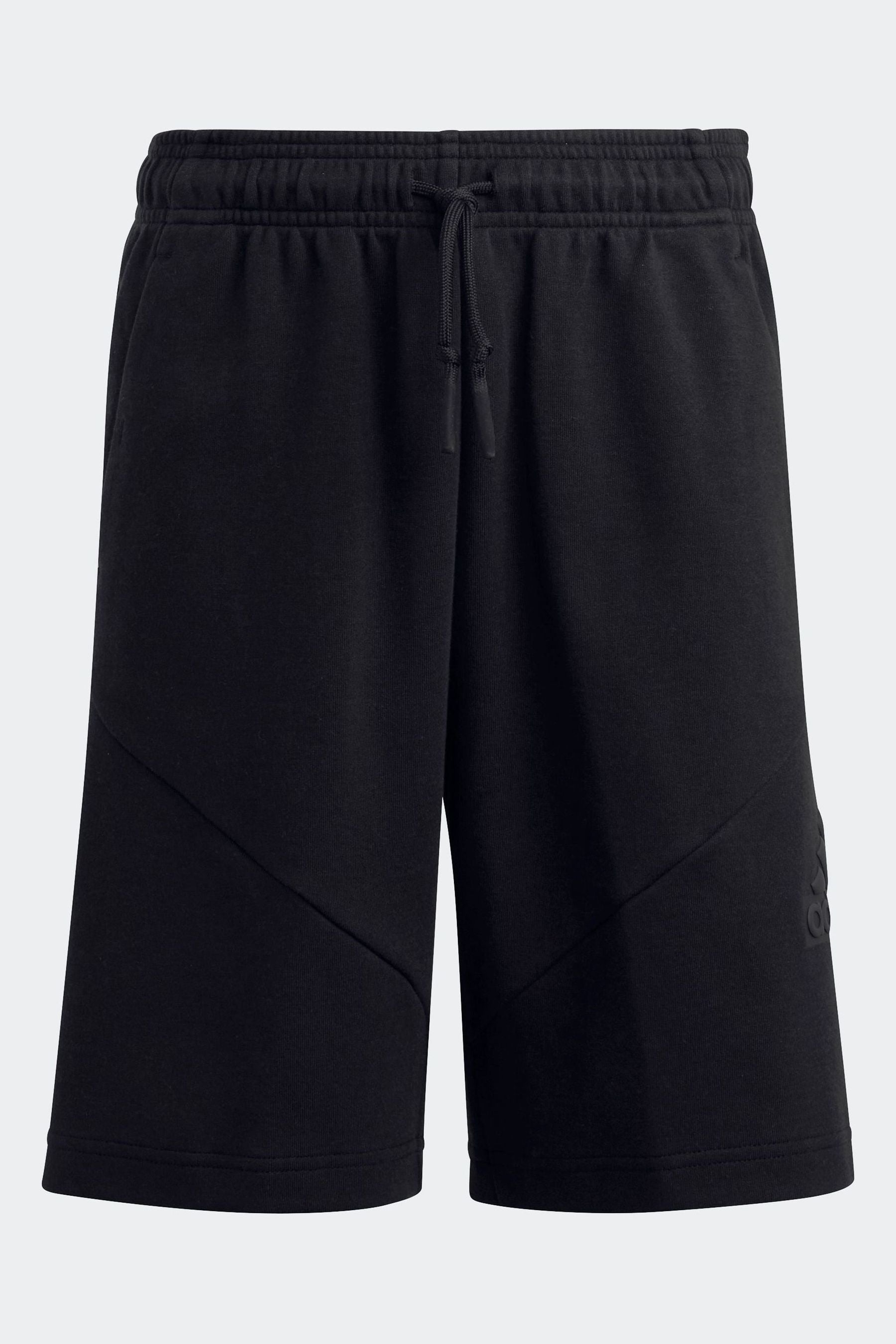 adidas Black Sportswear Future Icons Logo 8-Inch Shorts