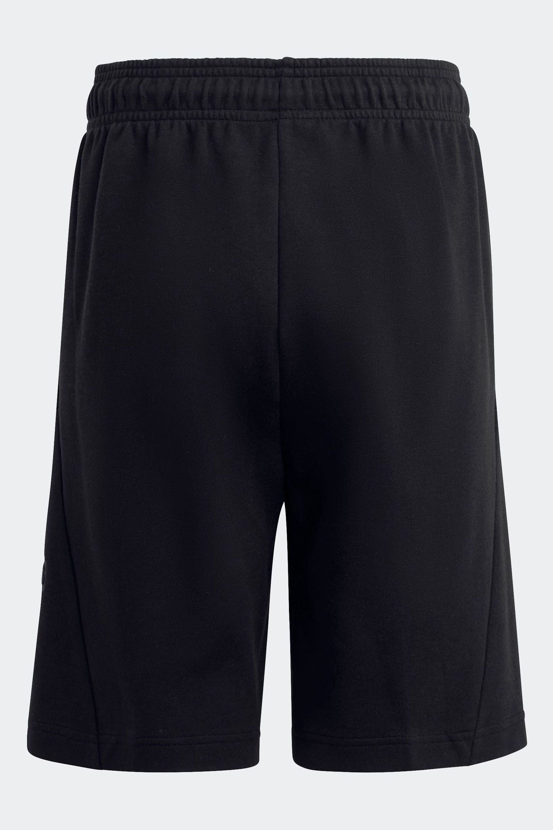 adidas Black Sportswear Future Icons Logo 8-Inch Shorts