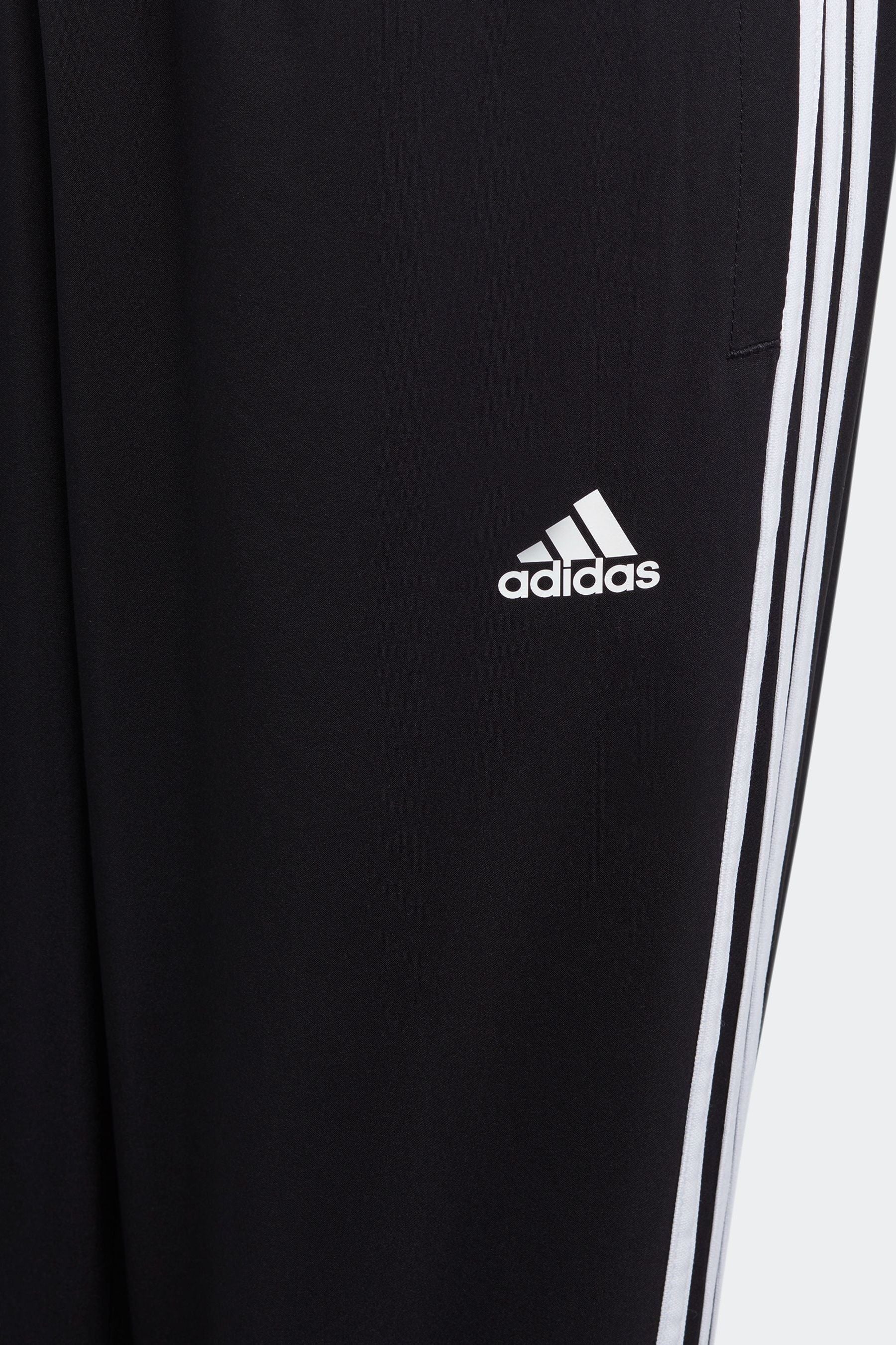 adidas Black Sportswear Essentials 3-Stripes Woven Joggers