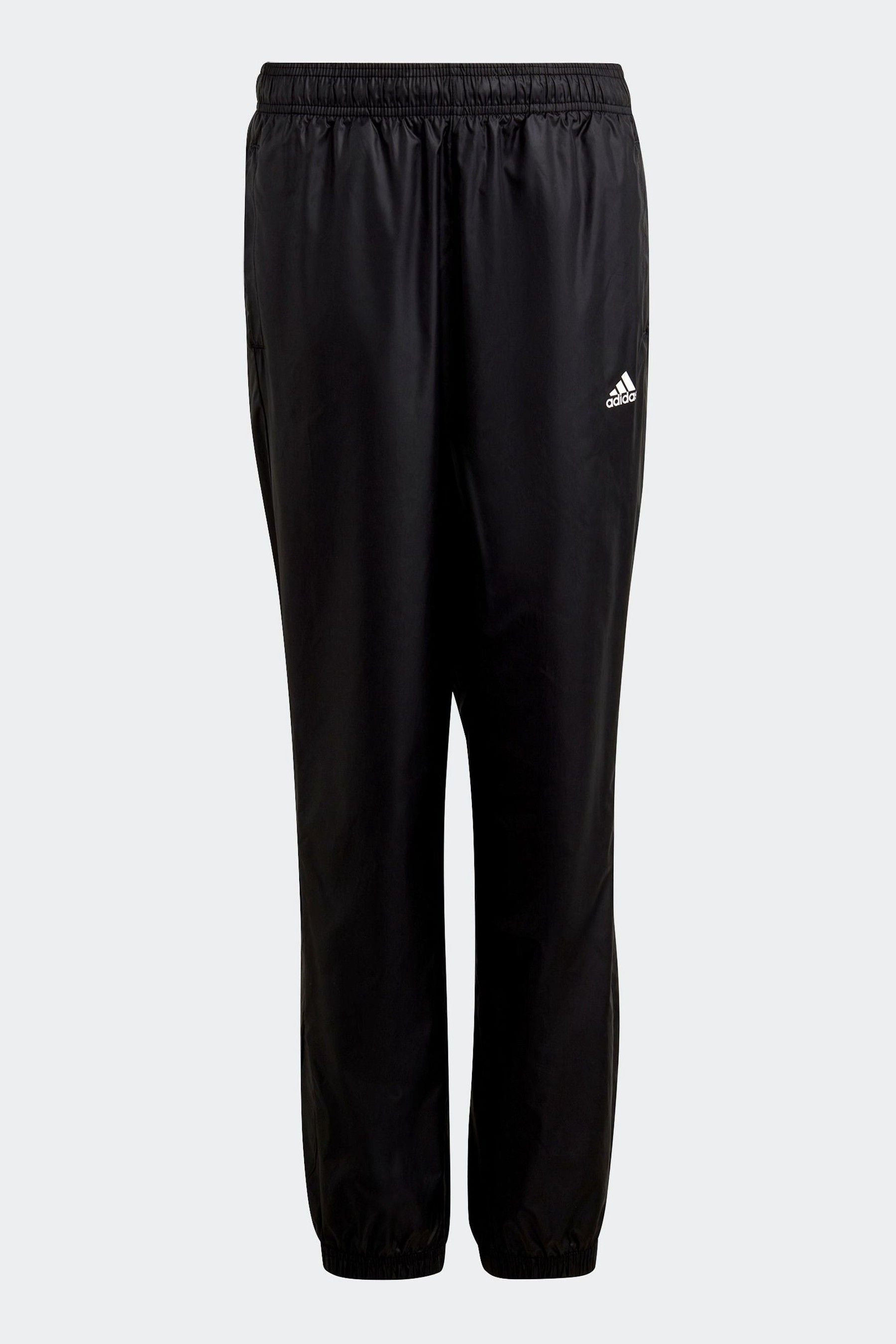 adidas Black Sportswear Essentials 3-Stripes Woven Tracksuit