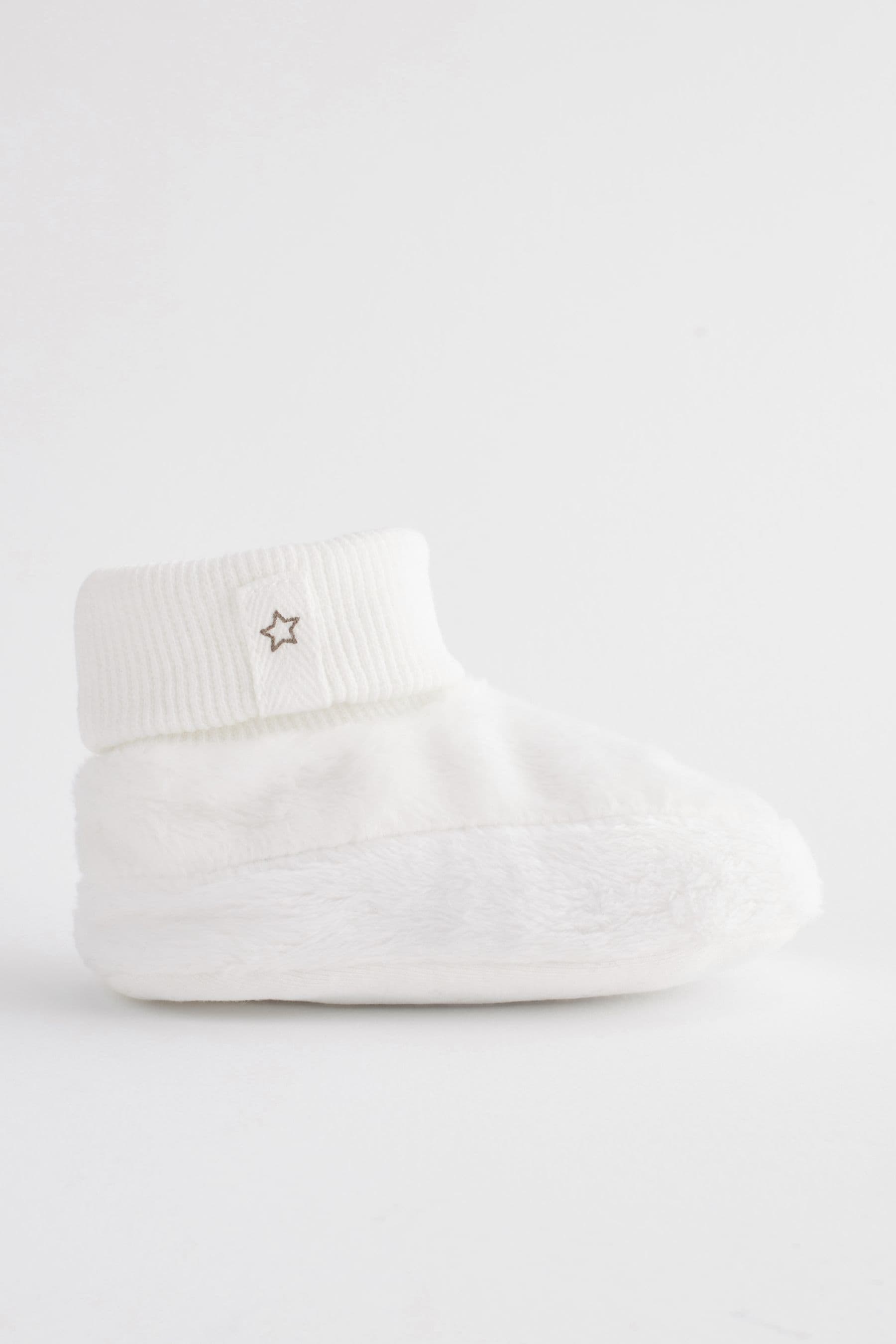 White Bootie Baby Shoes (0-18mths)