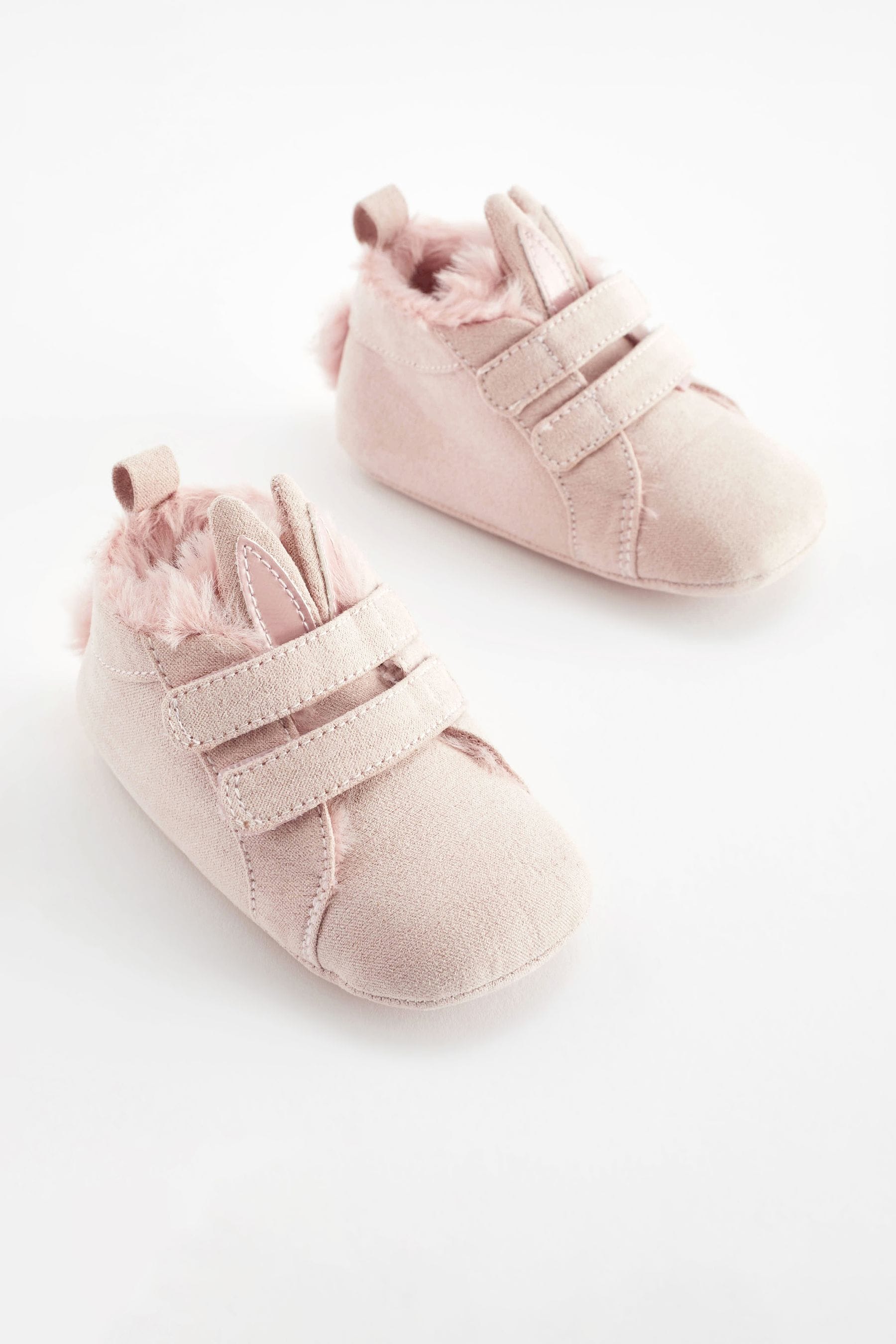 Pink Bunny High Top Baby Trainers (0-24mths)