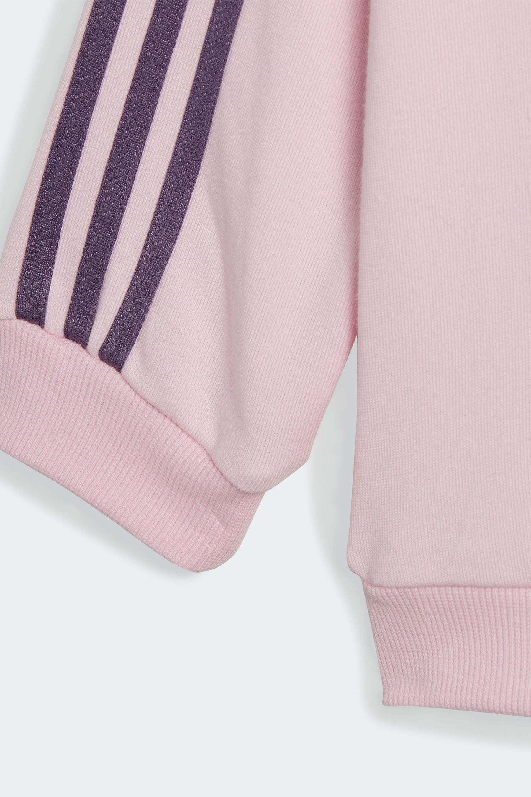 Pink adidas Infant 3S Tracksuit