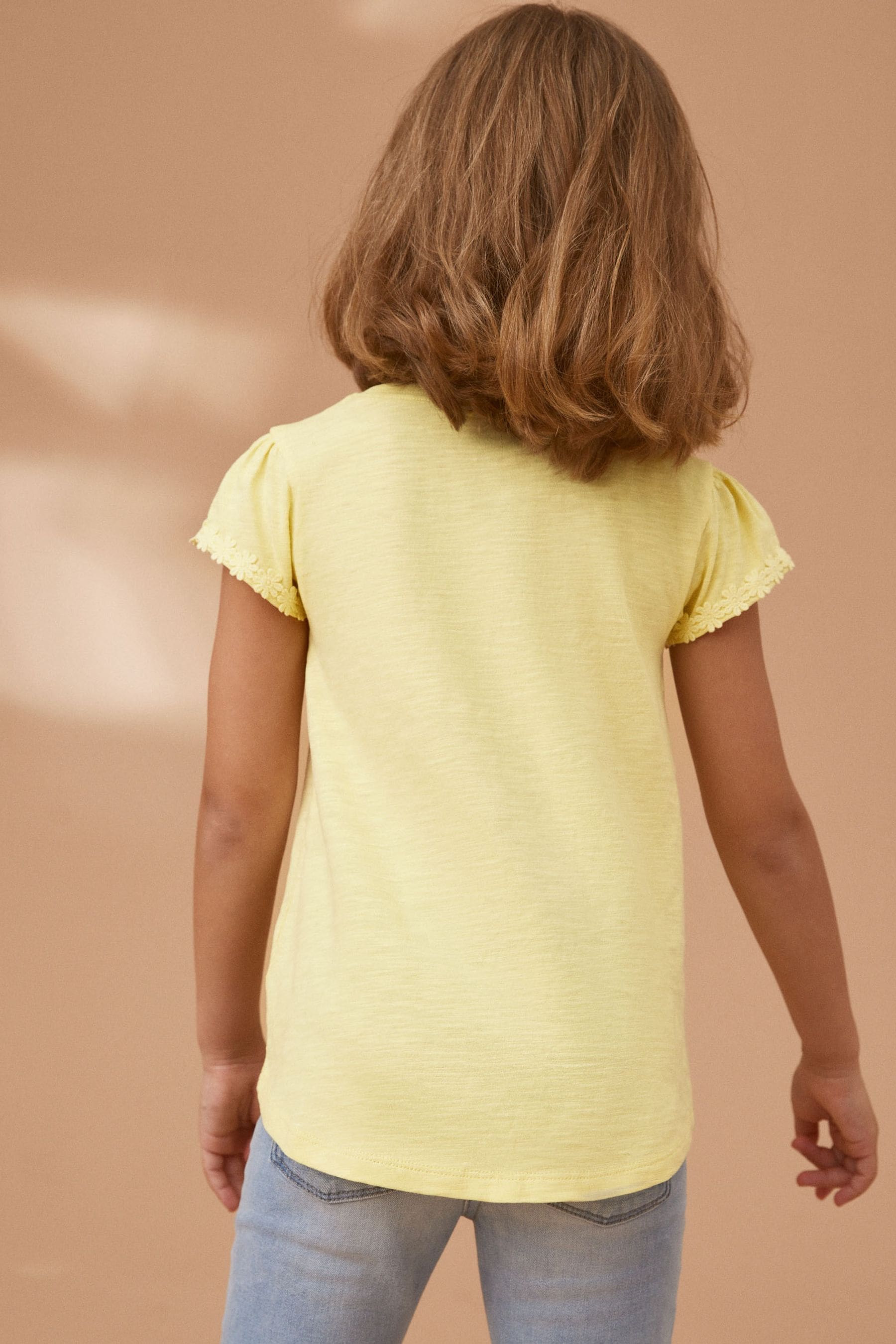 Yellow Daisy Pocket T-Shirt (1.5-16yrs)