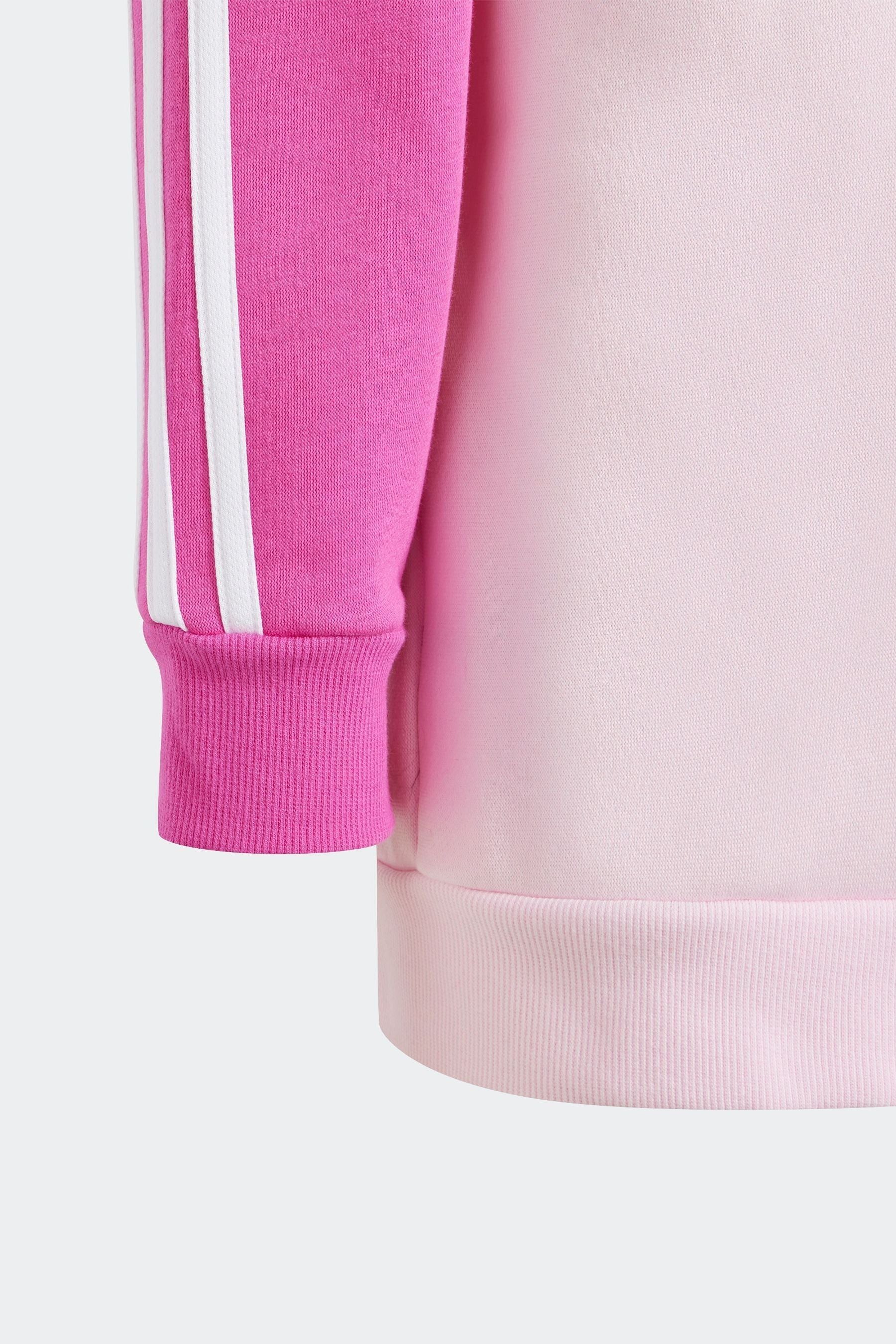 Pink adidas Kids Sportswear Tiberio 3-Stripes Colorblock Fleece Leggings Set