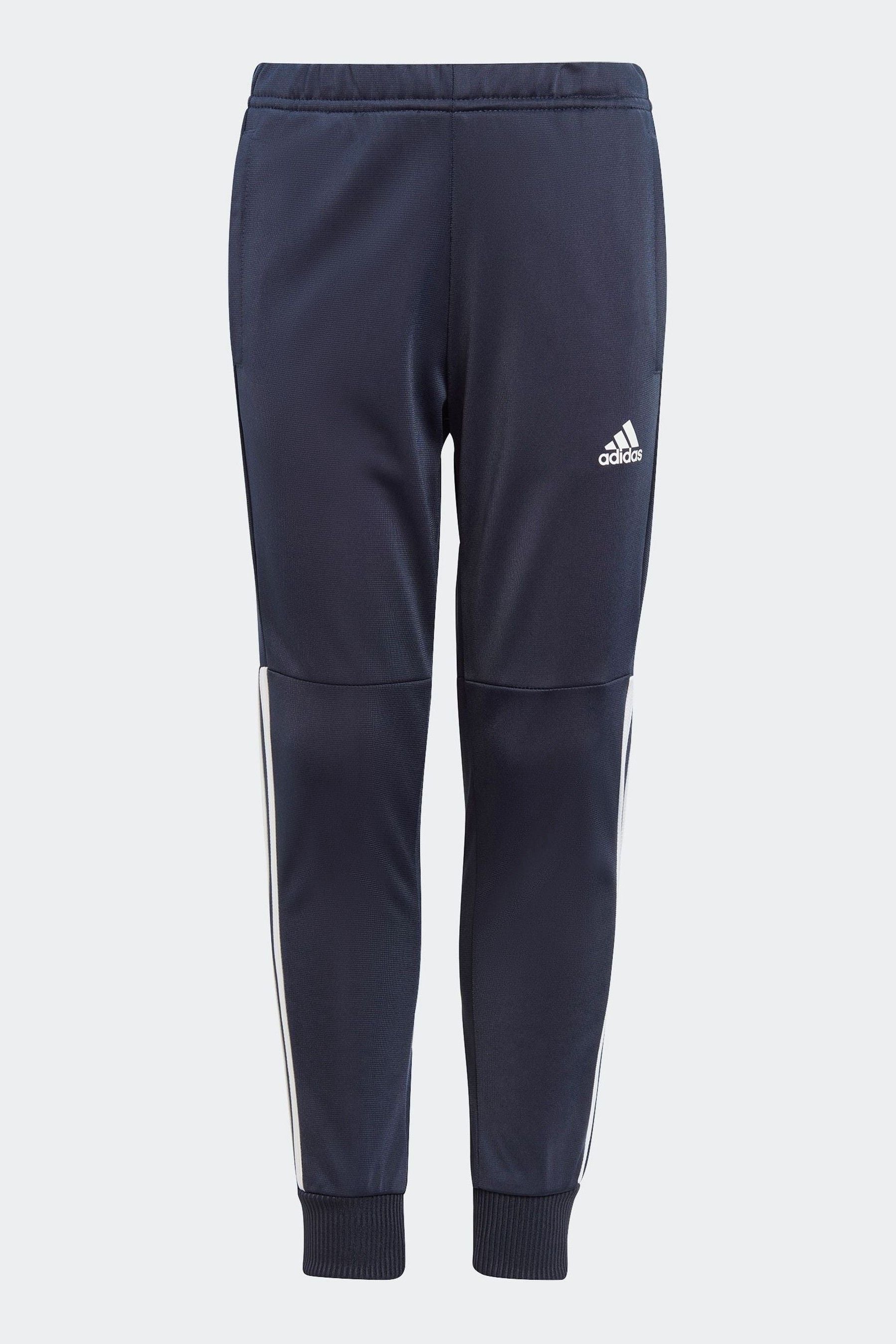 adidas Blue Kids Sportswear Tiberio 3-Stripes Colorblock Shiny Tracksuit