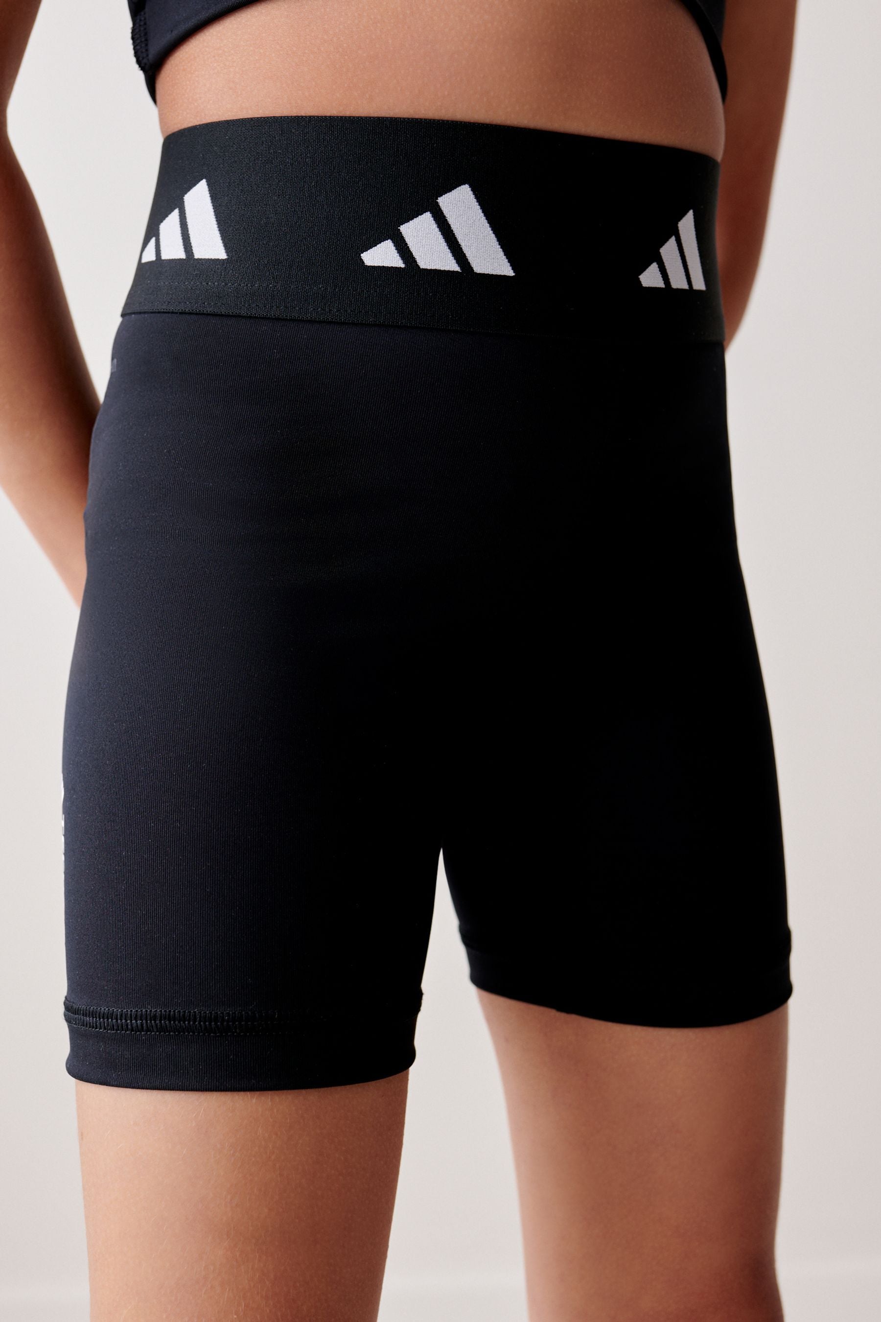 adidas Black Sportswear Aeroready Techfit Short Kids Leggings