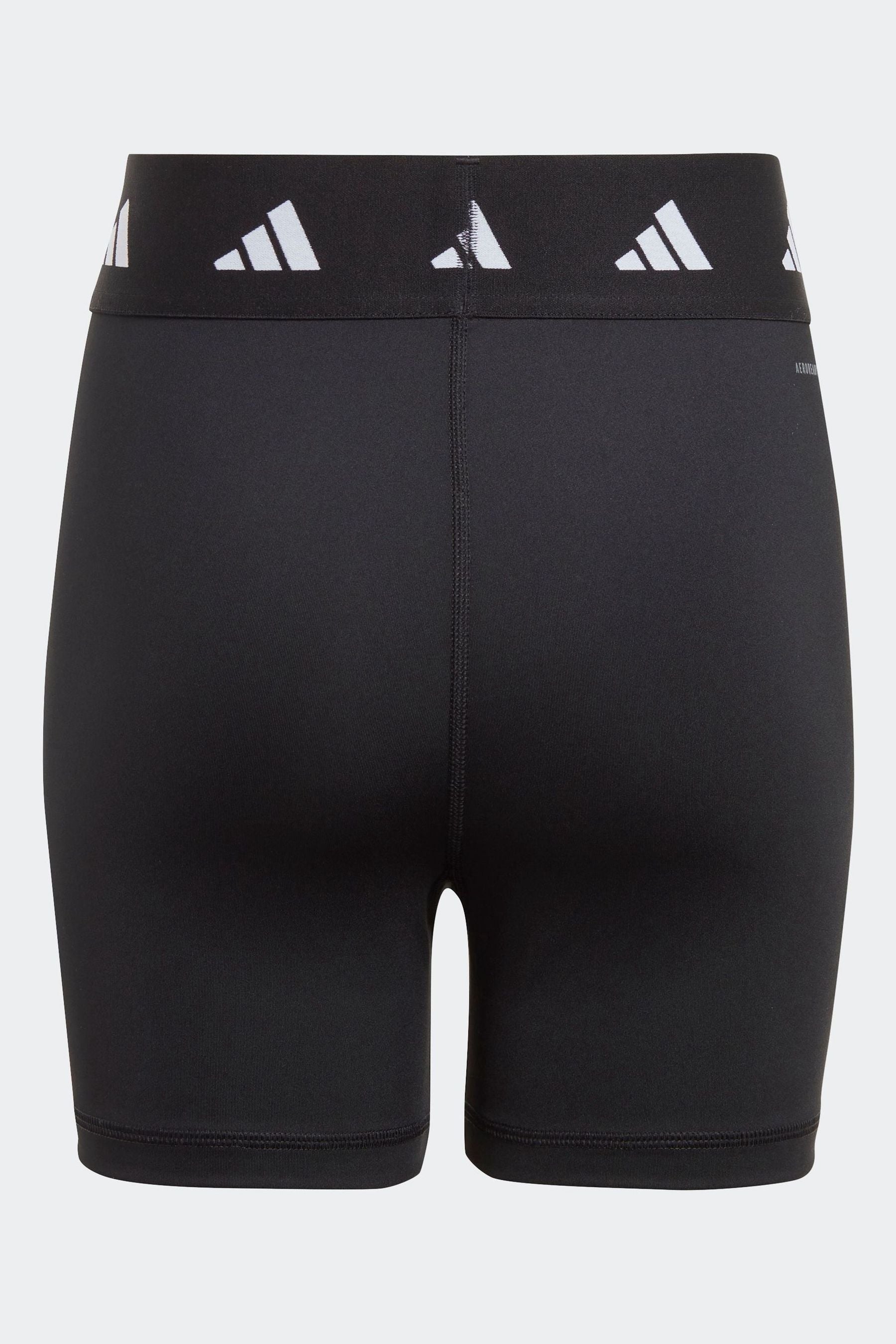 adidas Black Sportswear Aeroready Techfit Short Kids Leggings