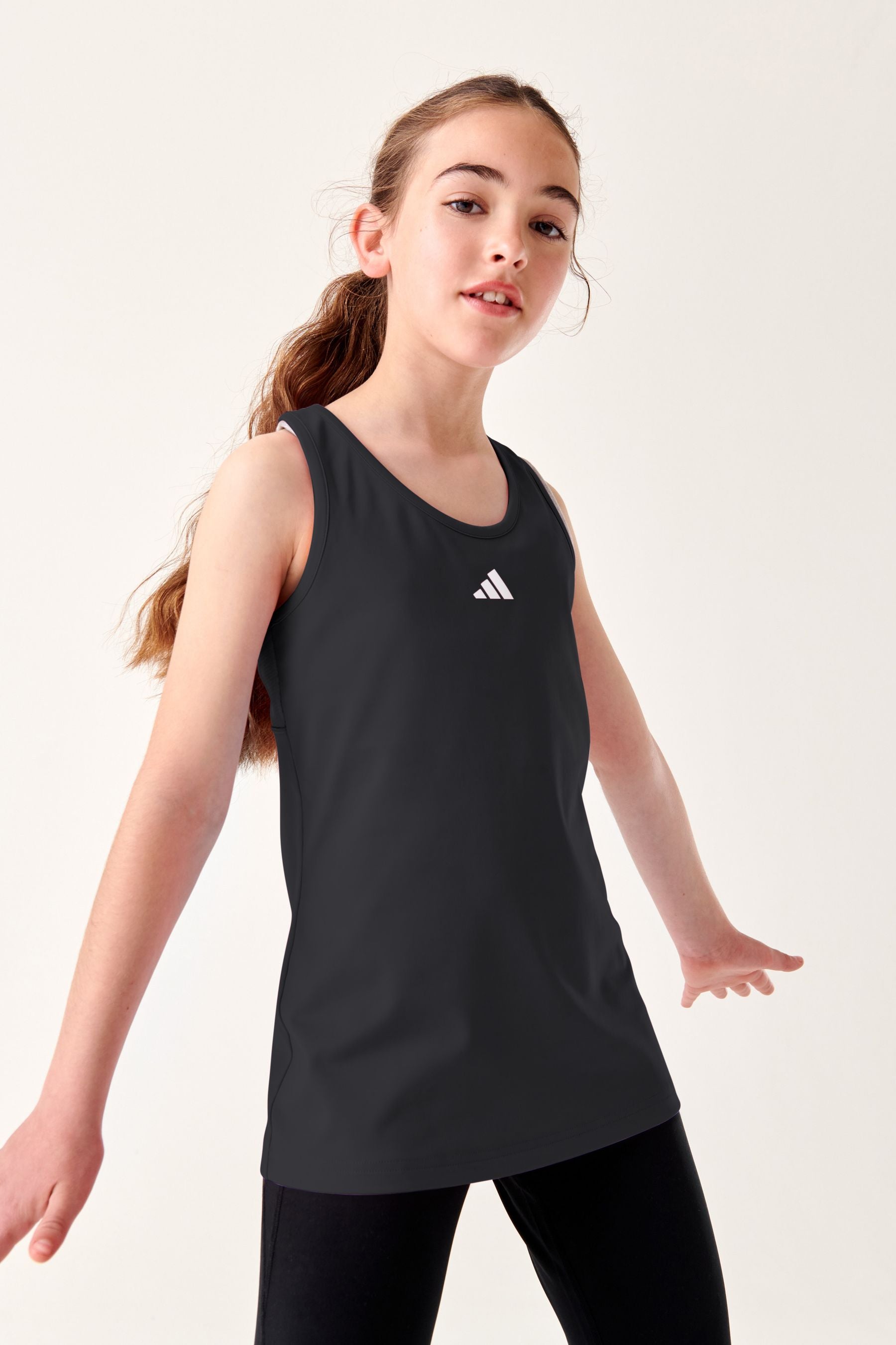 adidas Black Kids Sportswear Aeroready Techfit Tank Top