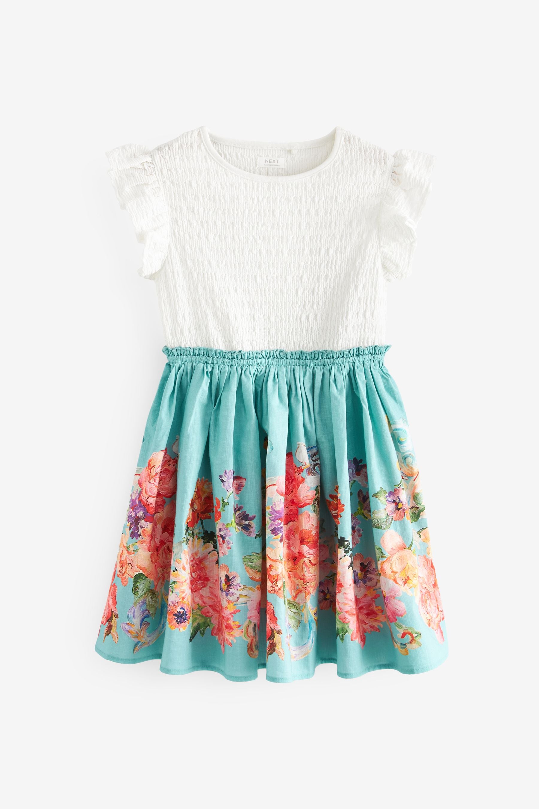 Blue Floral Skirt Dress (3-12yrs)