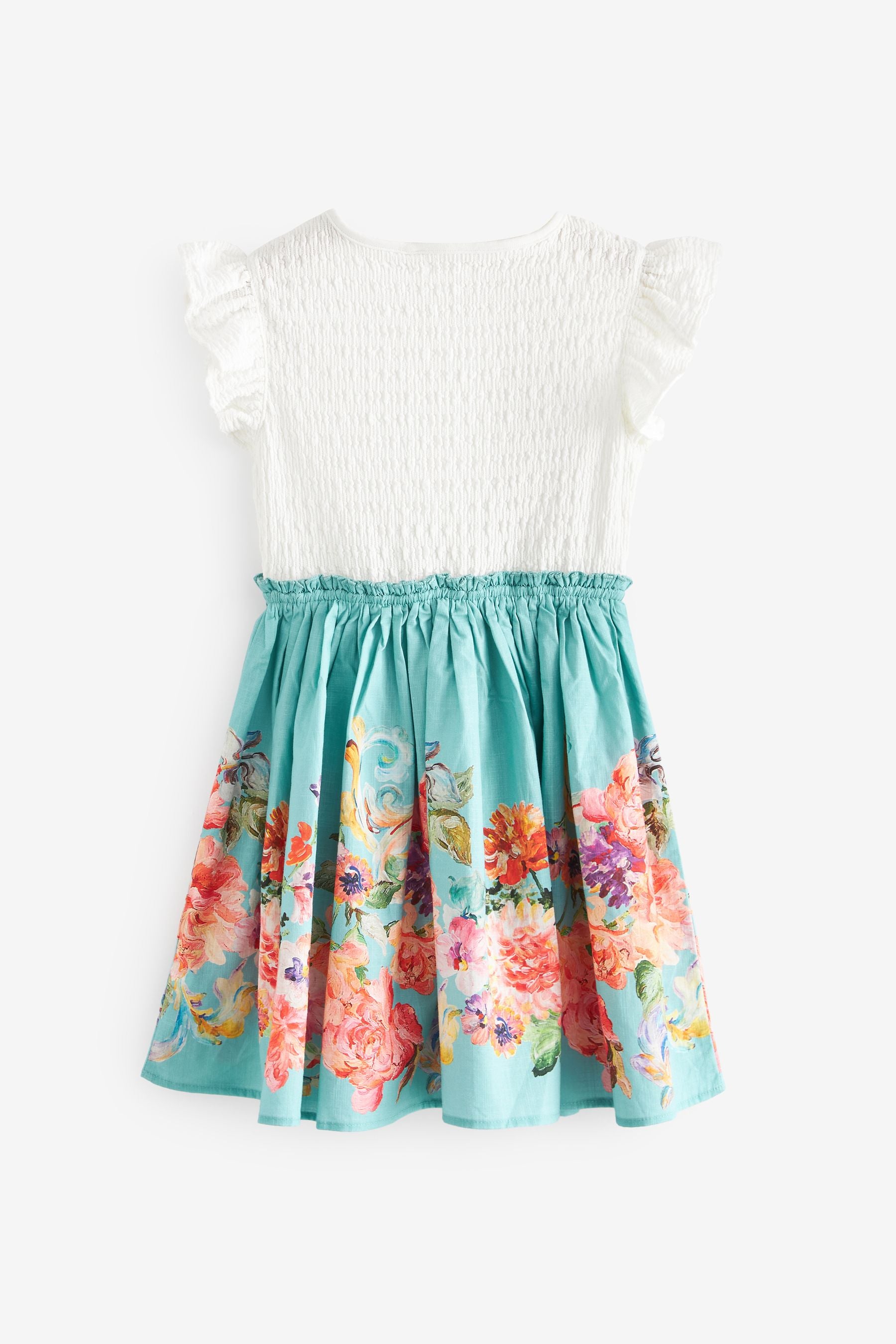 Blue Floral Skirt Dress (3-12yrs)