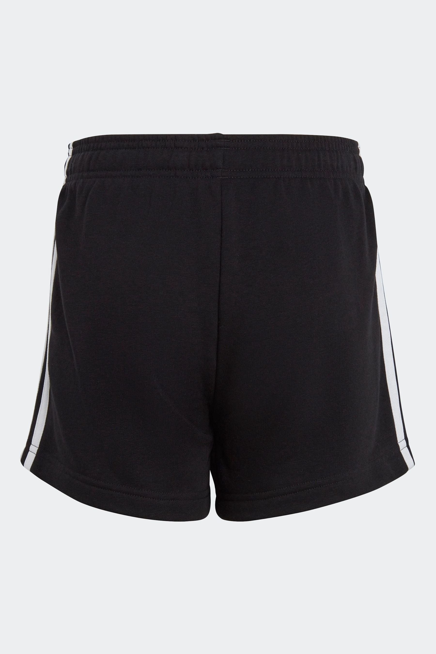 adidas Black Junior Essentials 3-Stripes Shorts