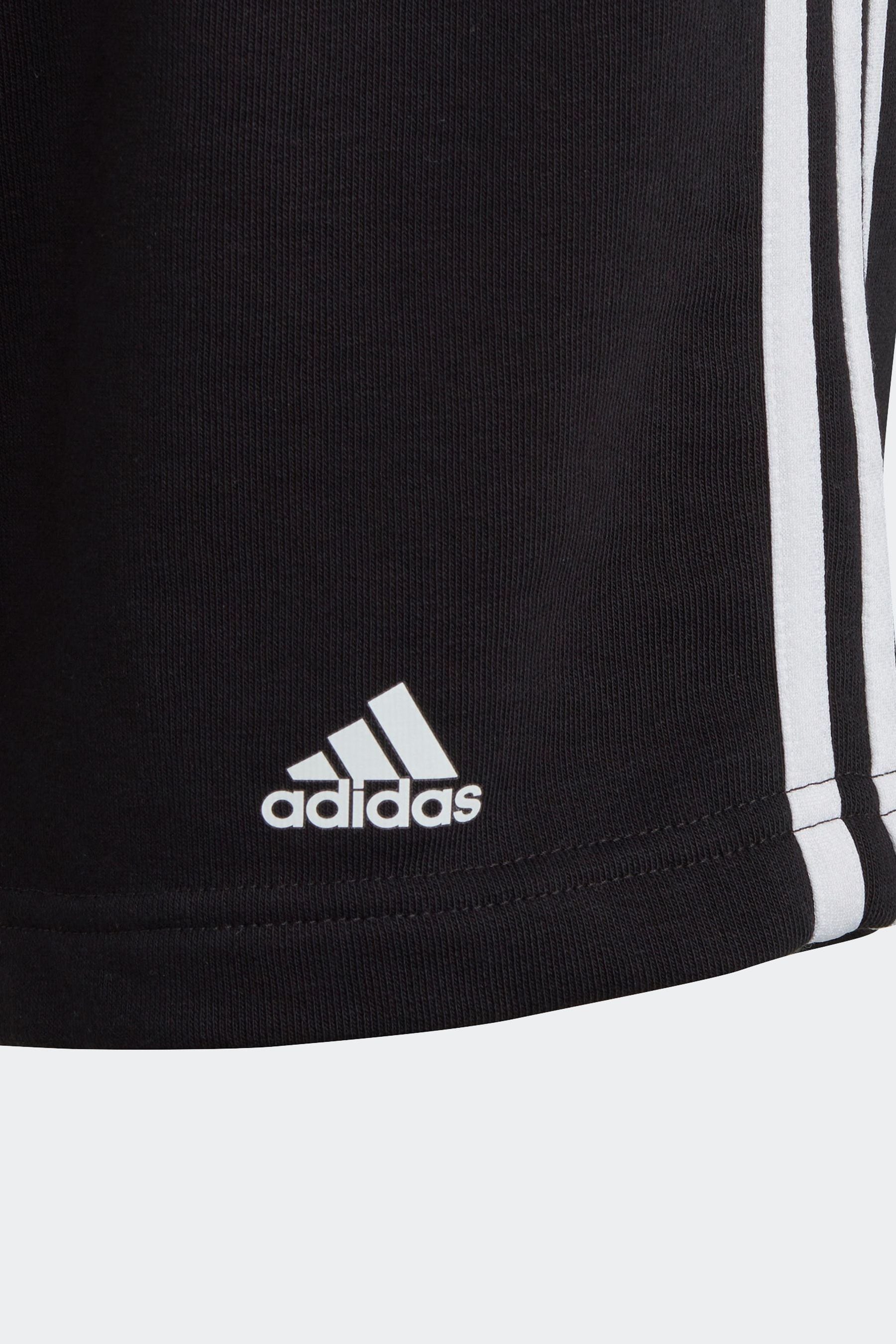 adidas Black Junior Essentials 3-Stripes Shorts