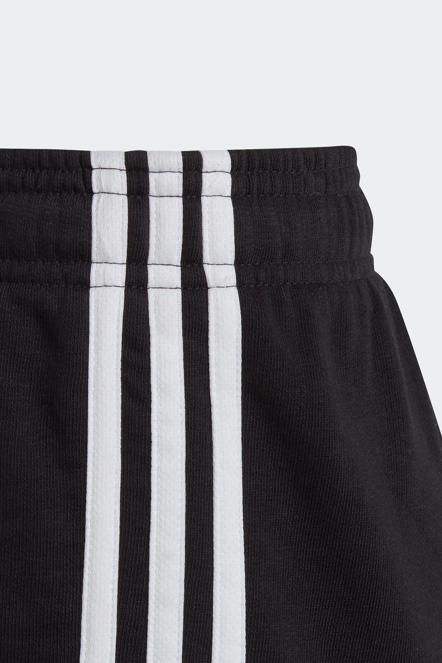 adidas Black Junior Essentials 3-Stripes Shorts