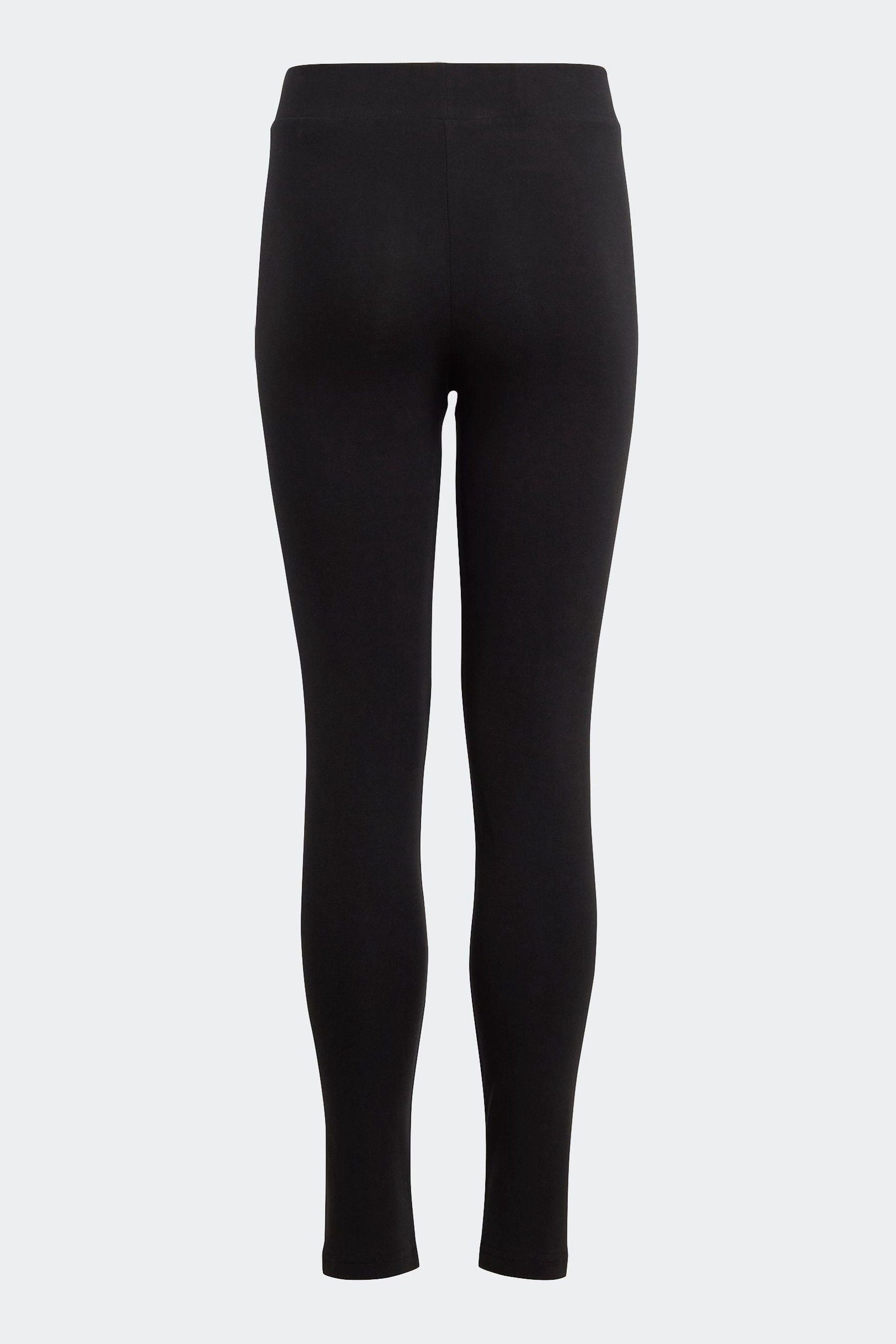 adidas Black Sportswear Essentials Linear Logo Cotton Leggings