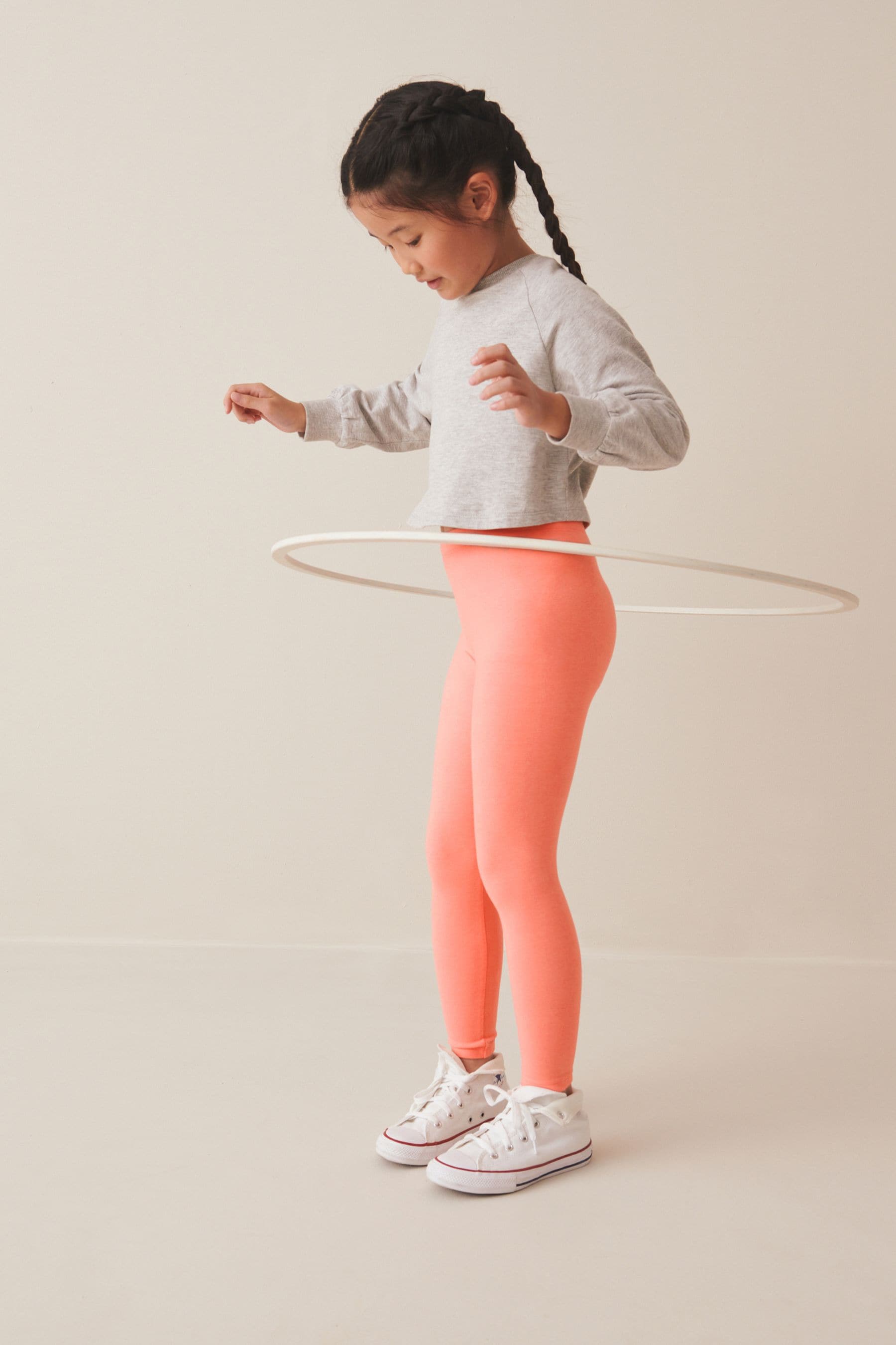 Orange Apricot Regular Fit Leggings (3-16yrs)