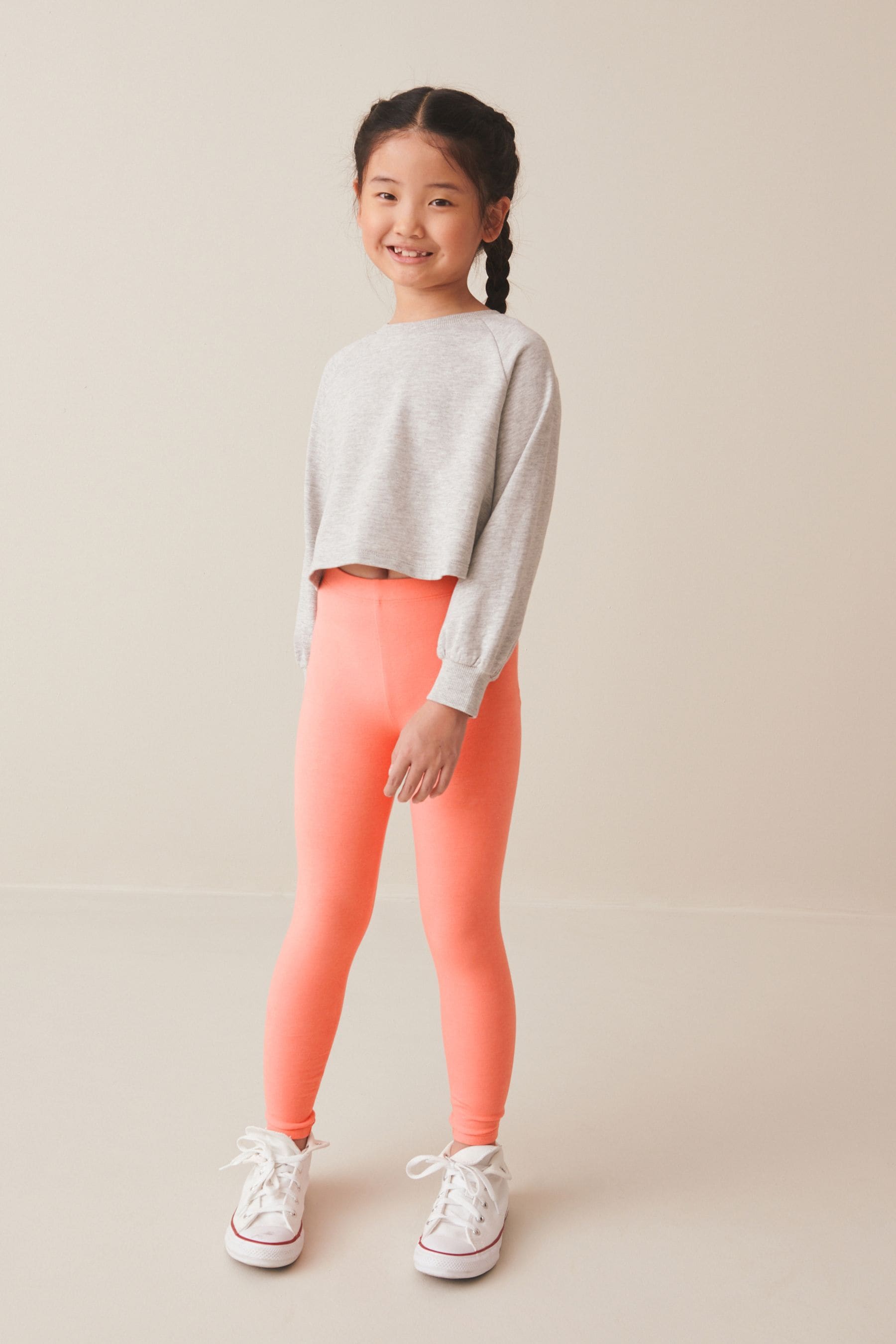 Orange Apricot Regular Fit Leggings (3-16yrs)