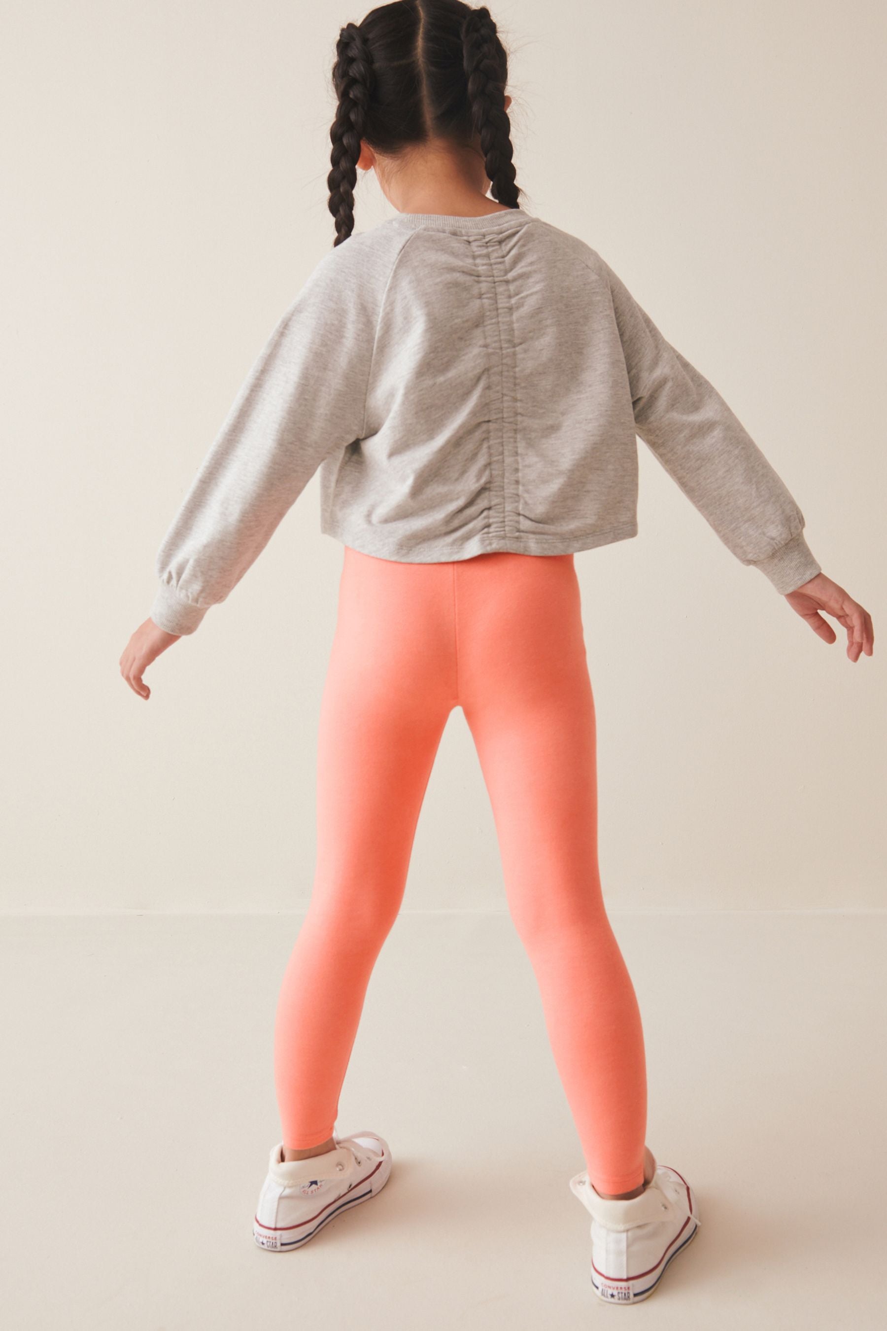 Orange Apricot Regular Fit Leggings (3-16yrs)