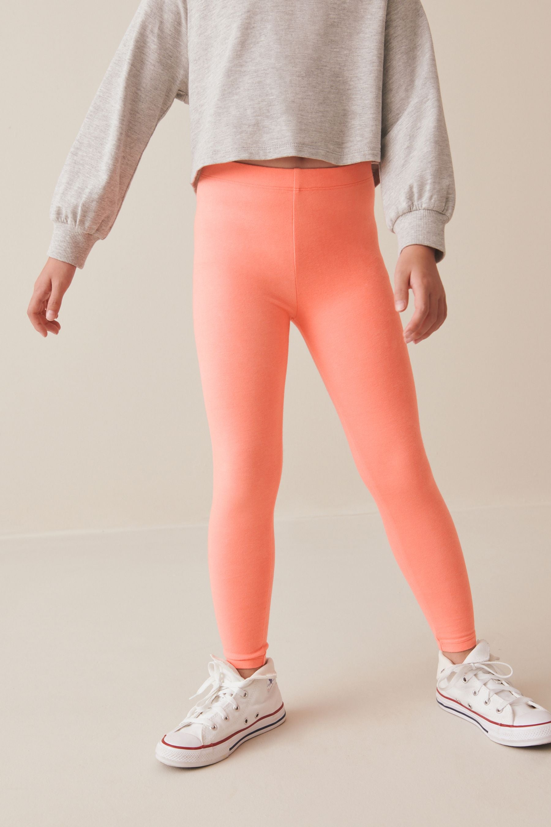 Orange Apricot Regular Fit Leggings (3-16yrs)