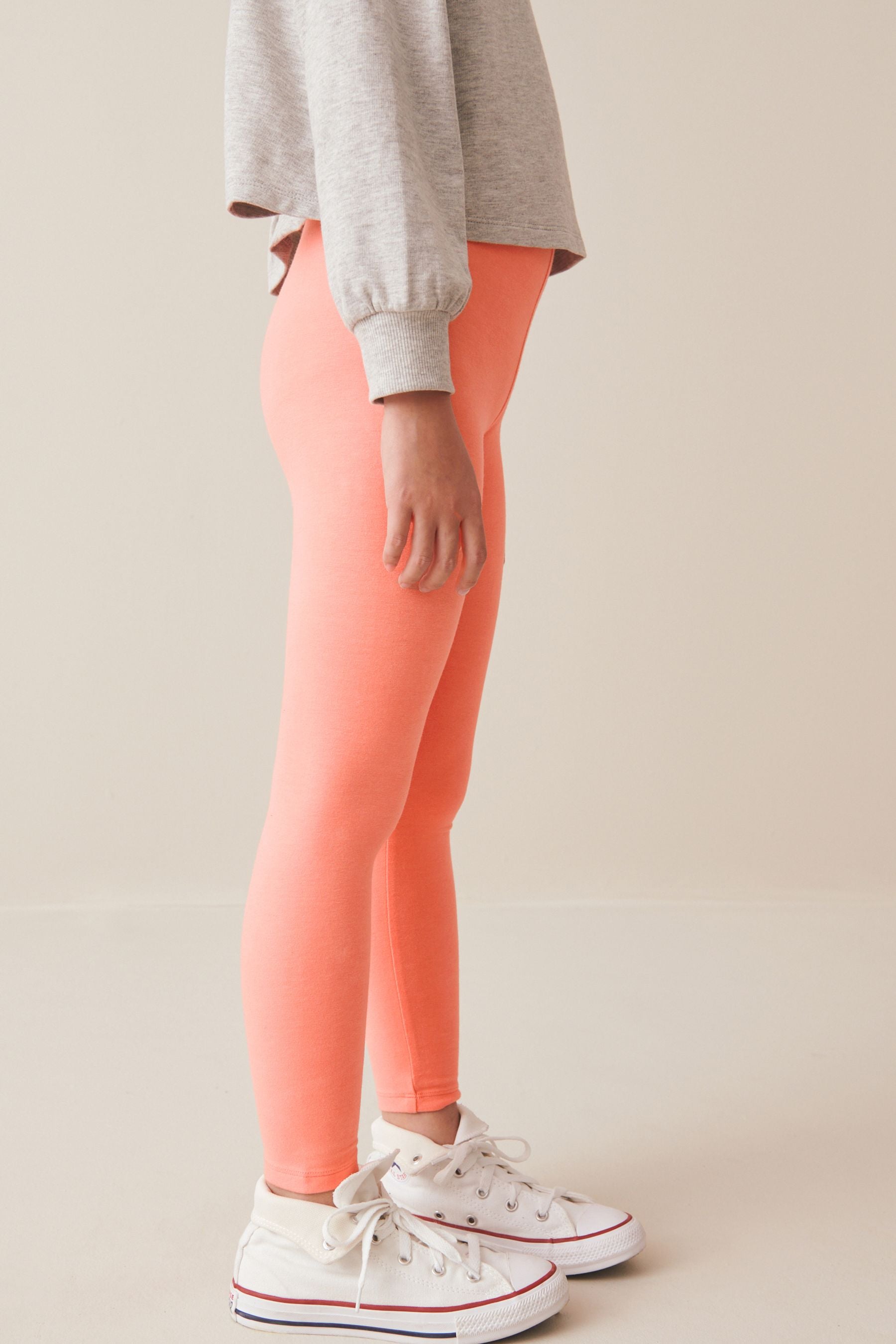 Orange Apricot Regular Fit Leggings (3-16yrs)