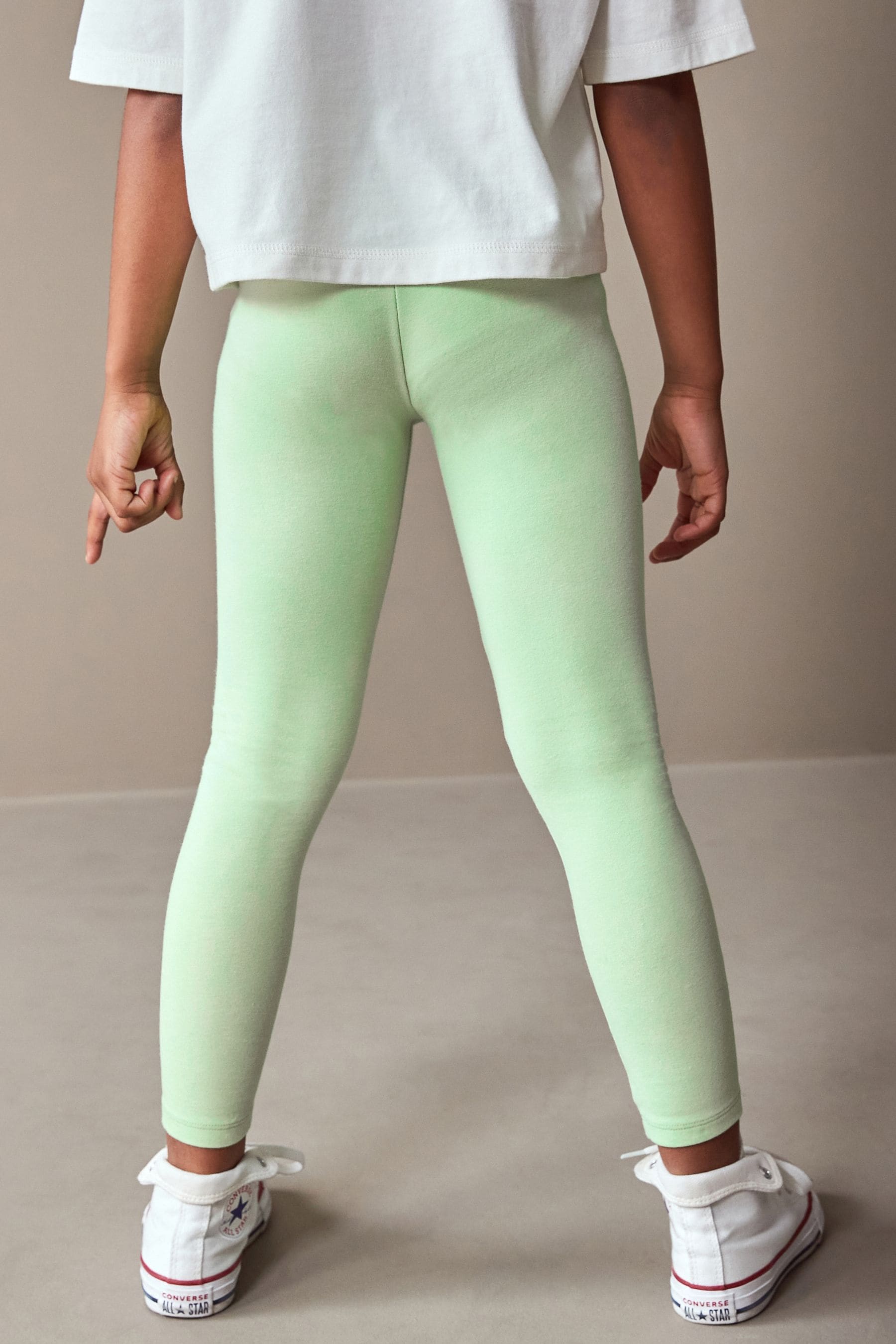 Green Lime Regular Fit Leggings (3-16yrs)