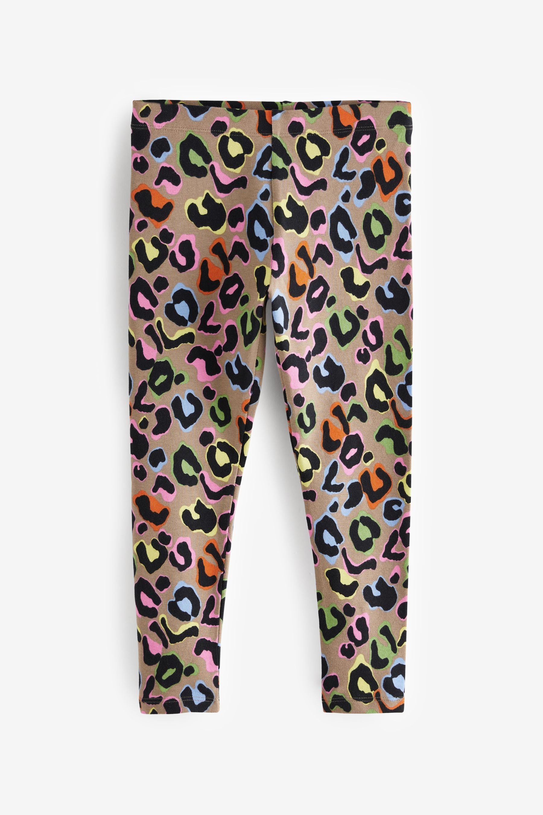 Neutral Bright Animal Print Leggings (3-16yrs)