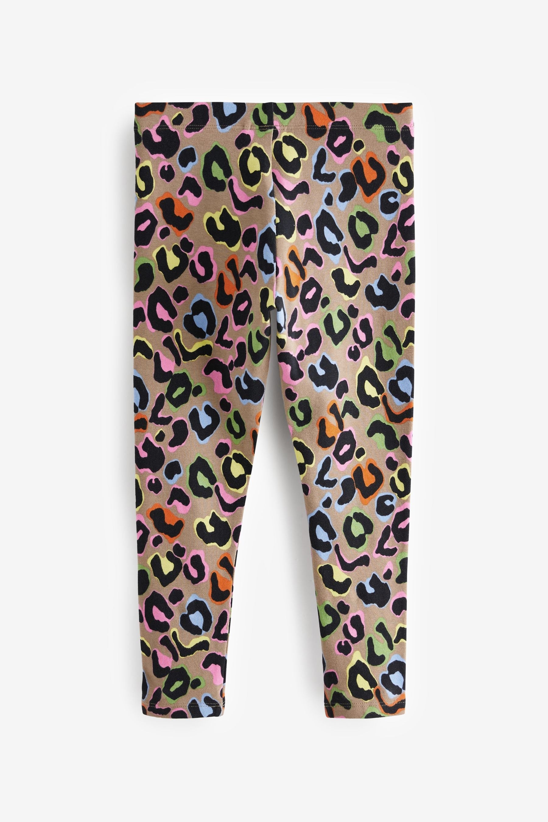 Neutral Bright Animal Print Leggings (3-16yrs)