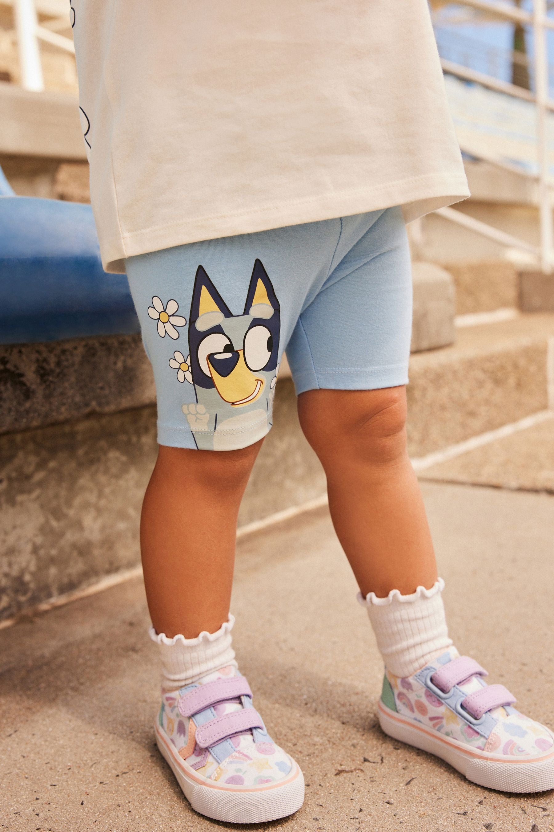 Blue Bluey Short Sleeve T-Shirt and Cycle Short Set (3mths-7yrs)