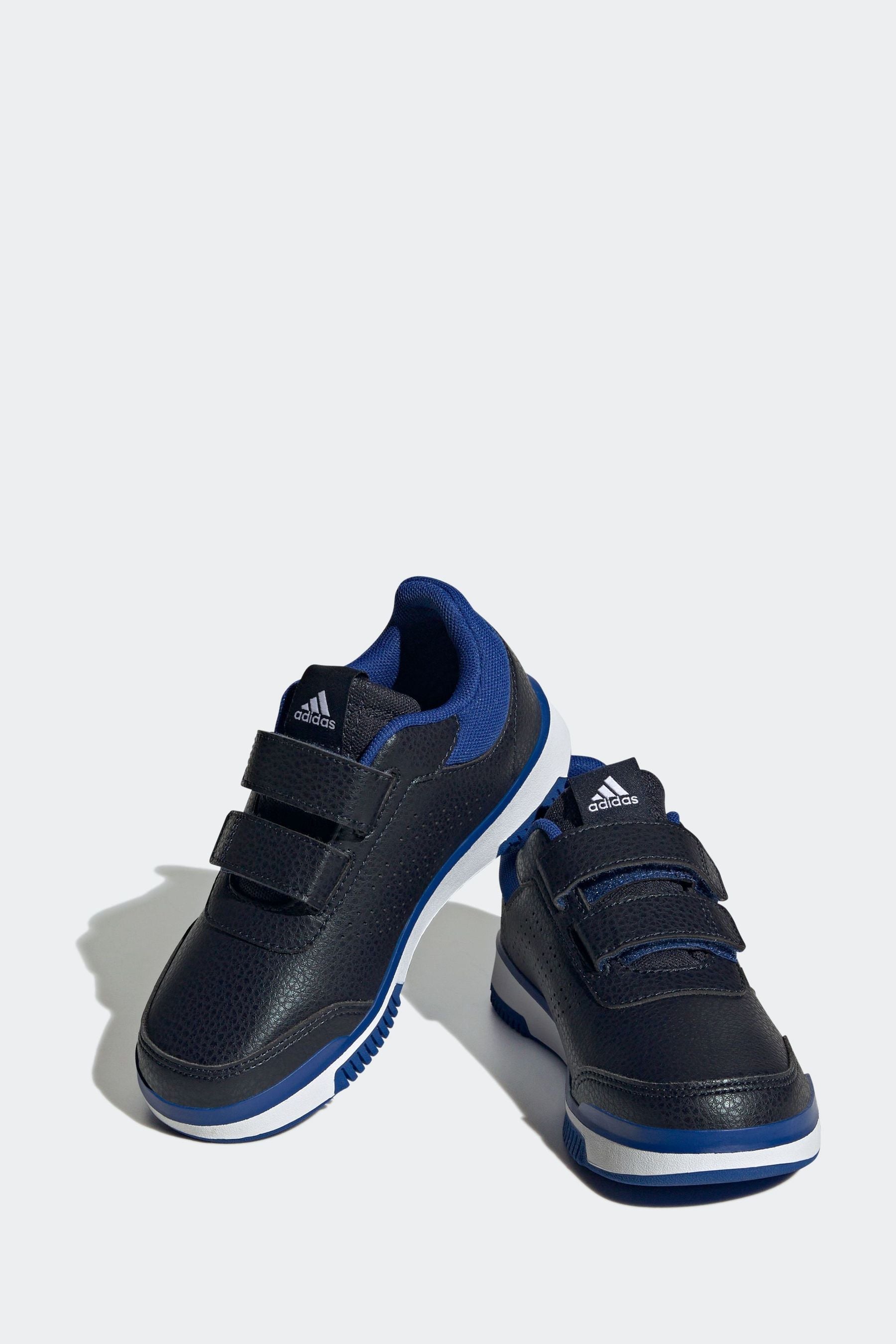 Black/Blue adidas Kids Sportswear Tensaur Hook And Loop Trainers