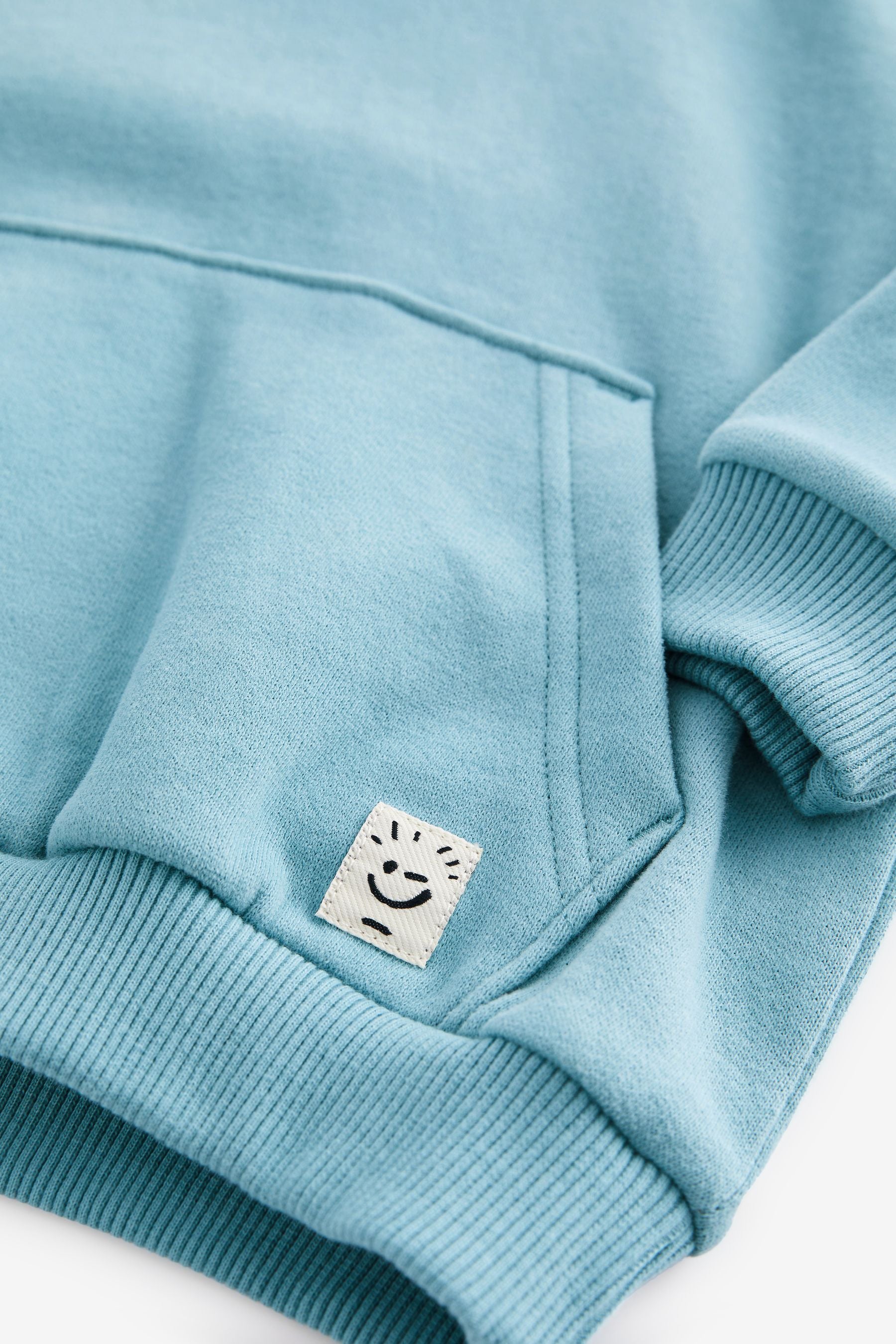 Light Blue Soft Touch Jersey Hoodie (3mths-7yrs)