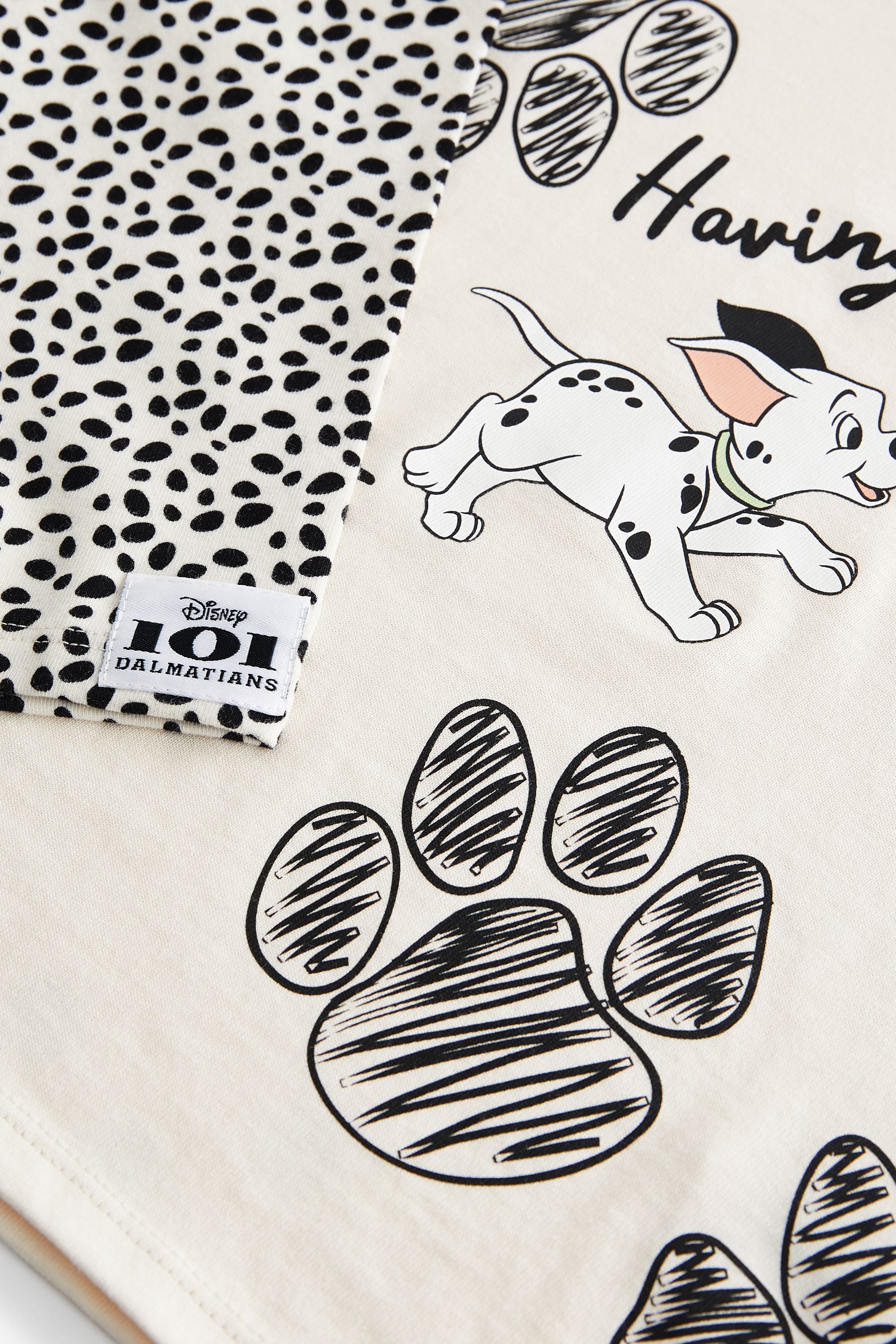 Black & White Disney 101 Dalmations Short Sleeve T-Shirt and Cycle Shorts Set (3mths-7yrs)