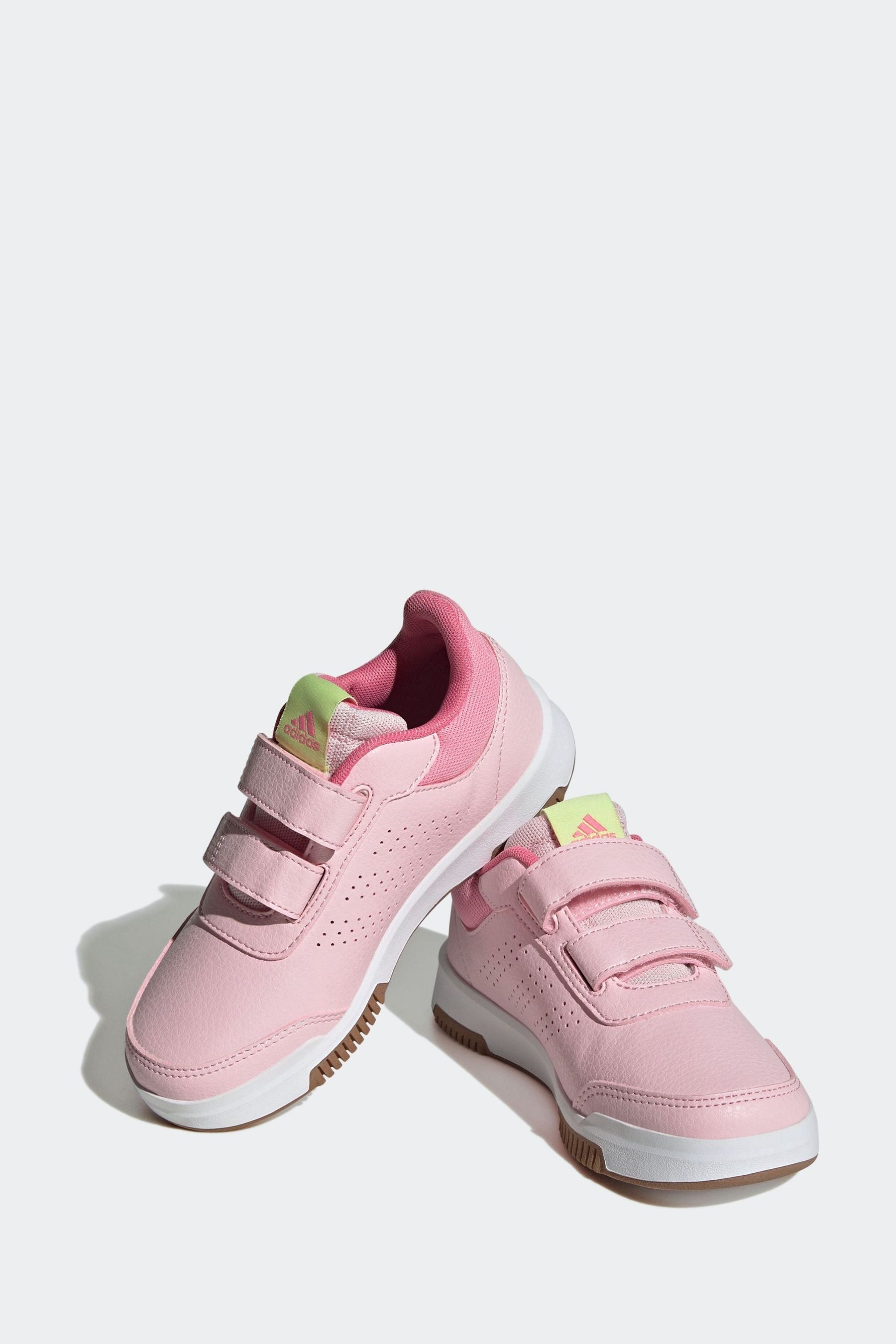 Pink adidas Kids Sportswear Tensaur Hook And Loop Trainers