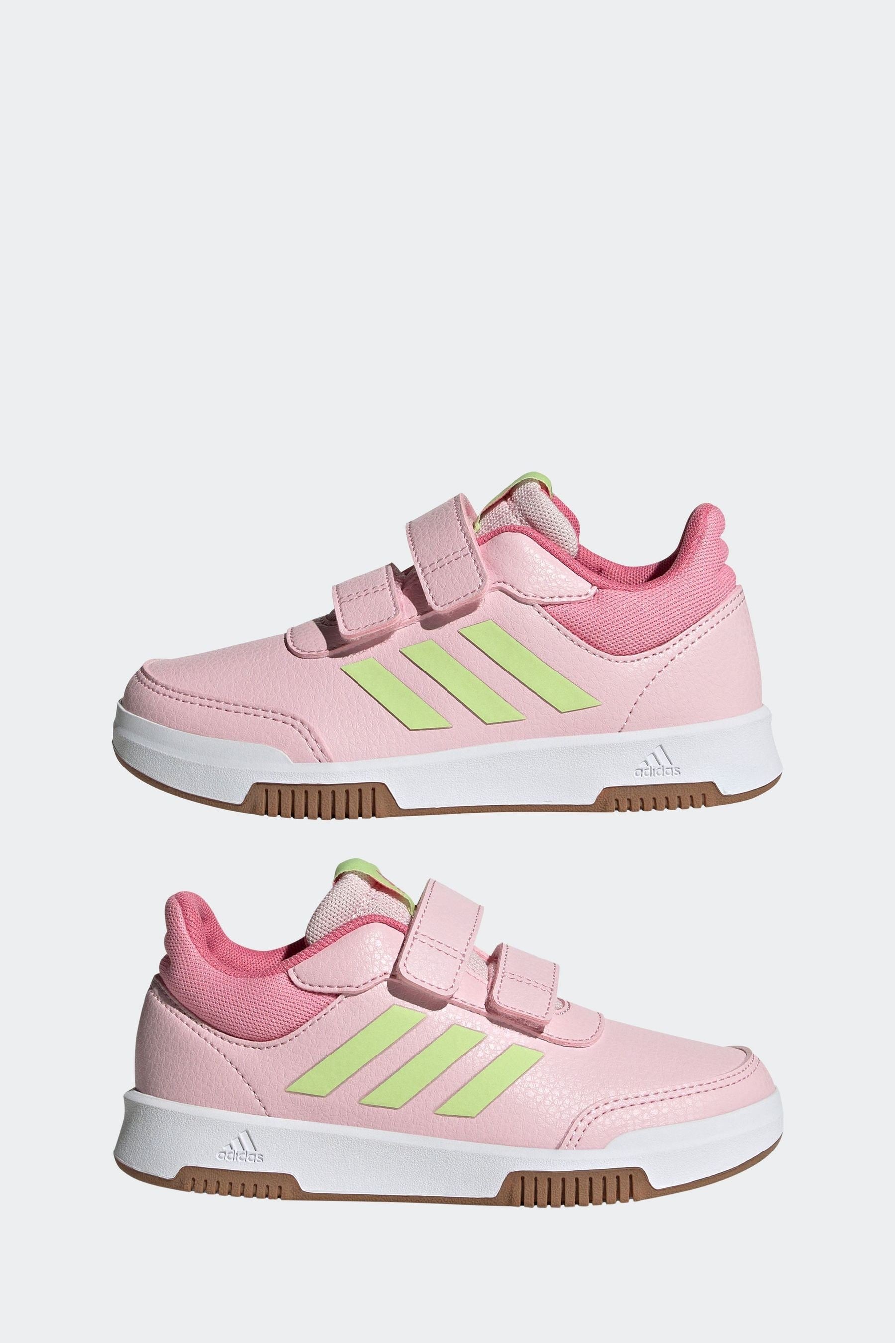 Pink adidas Kids Sportswear Tensaur Hook And Loop Trainers