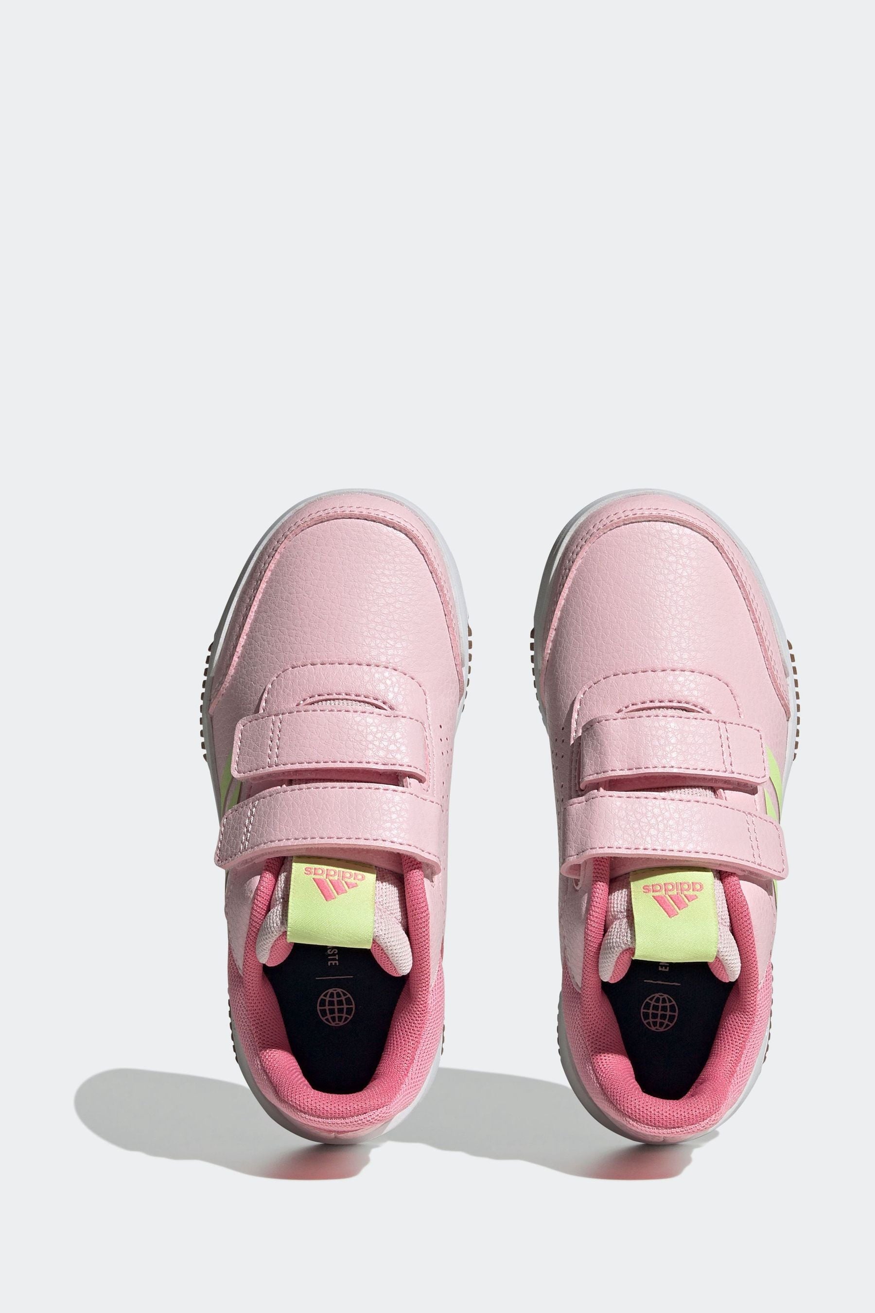 Pink adidas Kids Sportswear Tensaur Hook And Loop Trainers