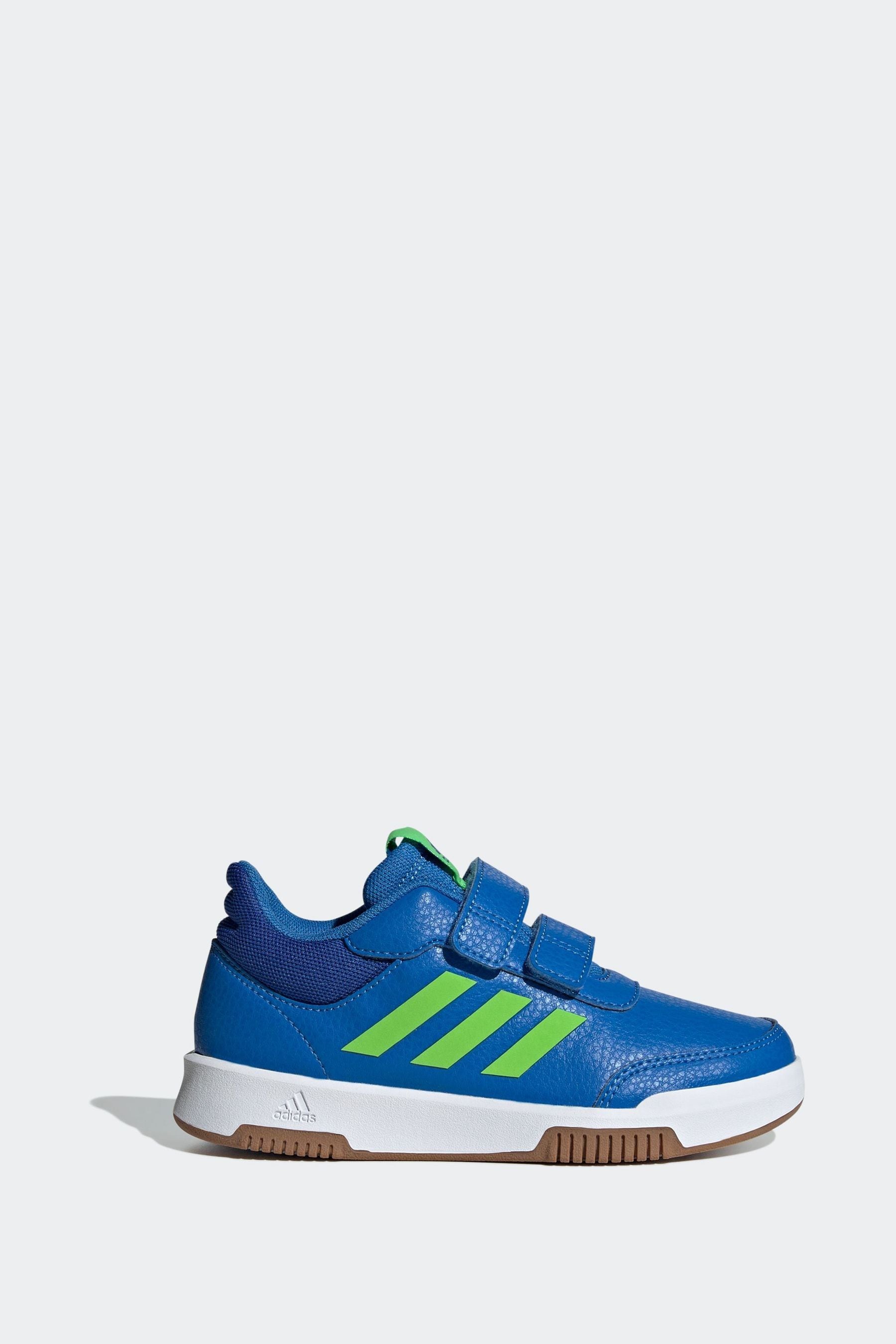 Blue/Green adidas Kids Sportswear Tensaur Hook And Loop Trainers