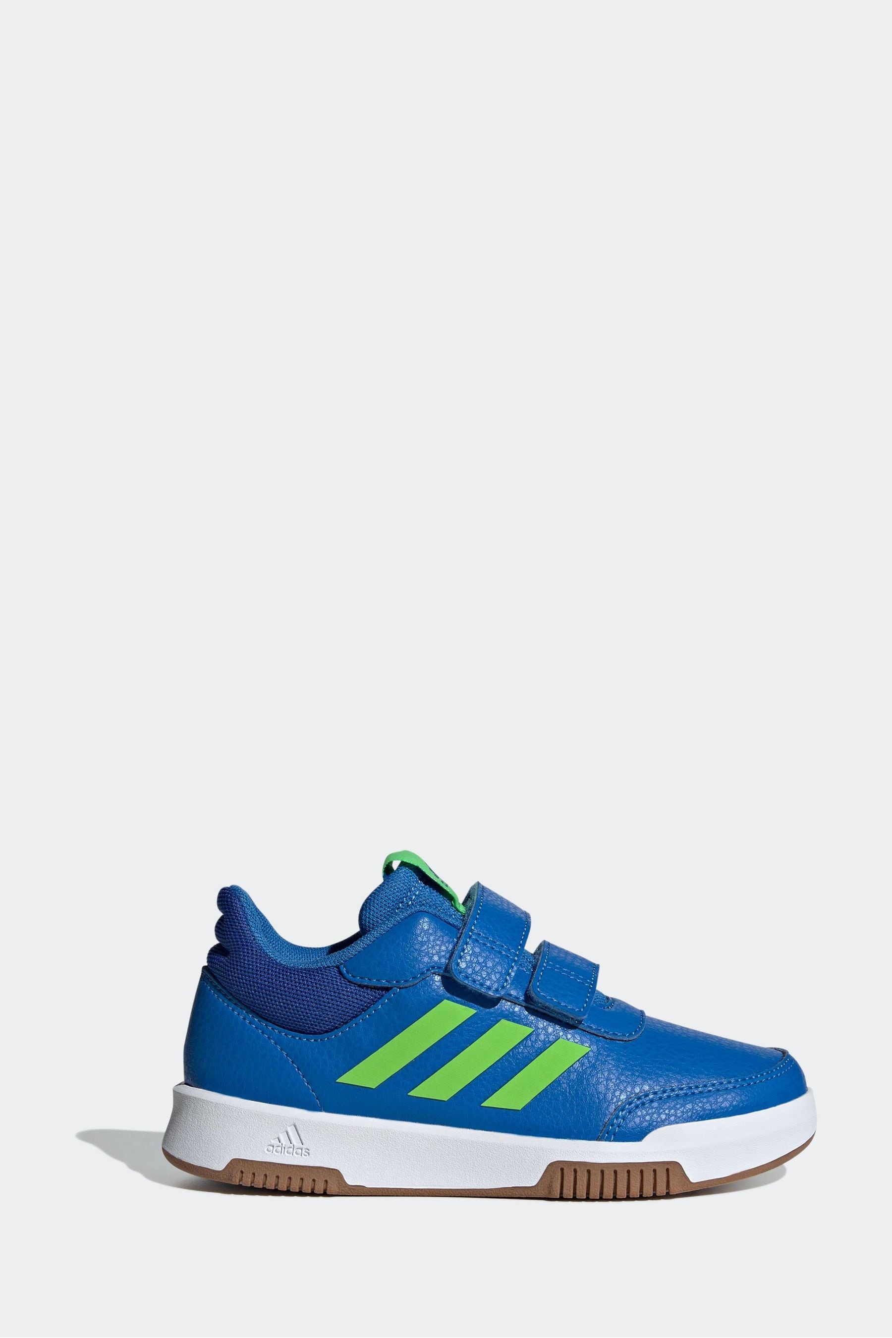 Blue/Green adidas Kids Sportswear Tensaur Hook And Loop Trainers