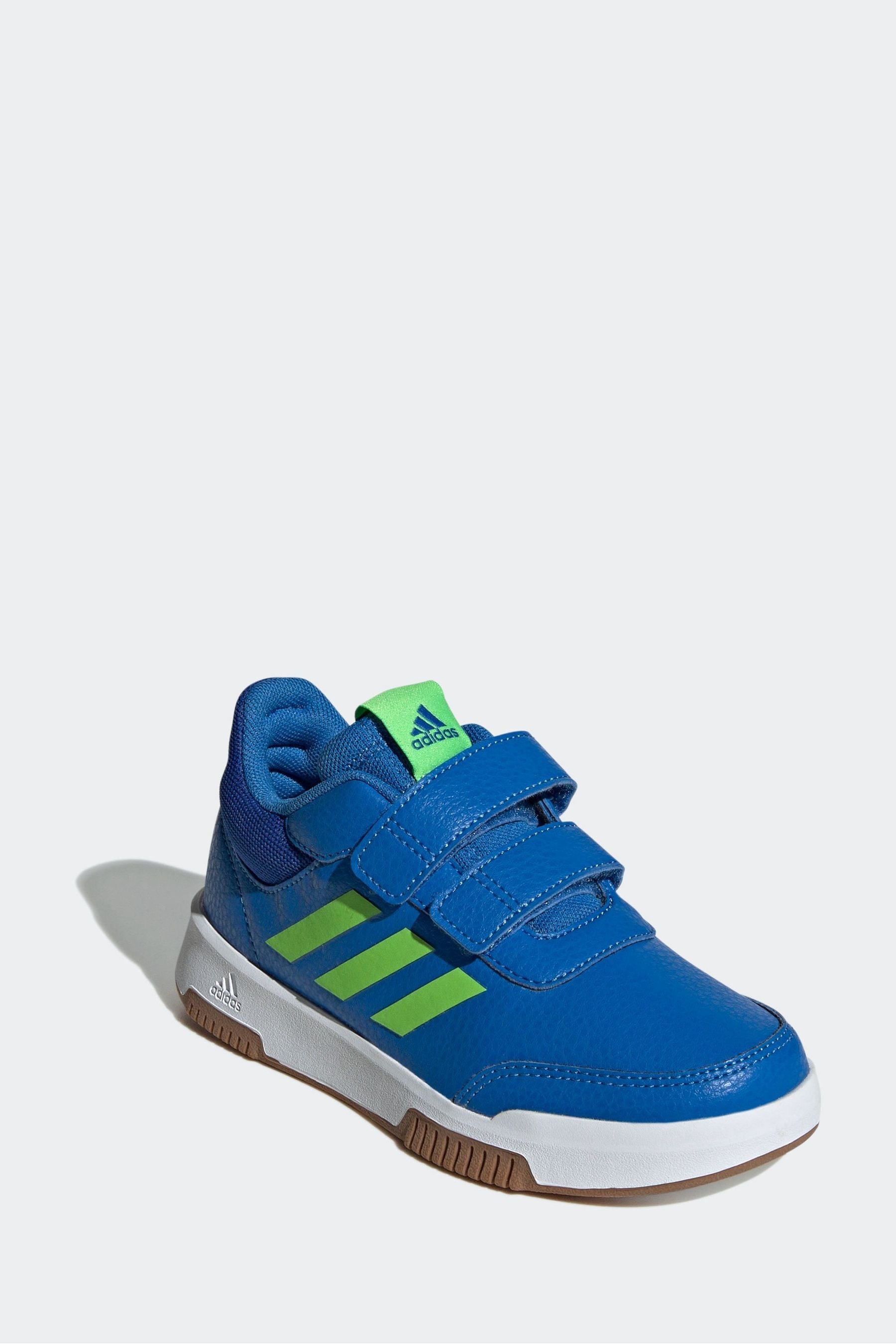 Blue/Green adidas Kids Sportswear Tensaur Hook And Loop Trainers