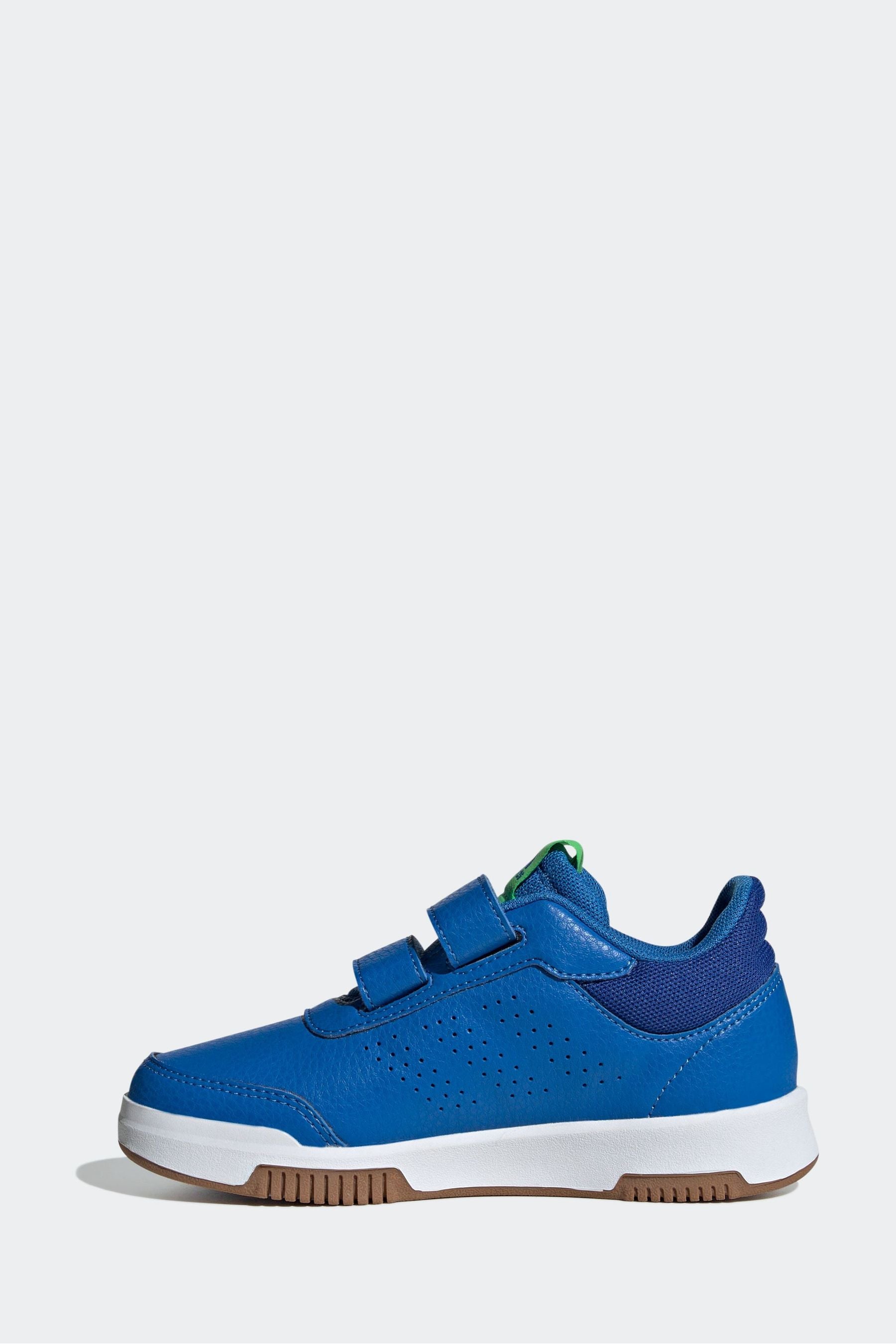 Blue/Green adidas Kids Sportswear Tensaur Hook And Loop Trainers