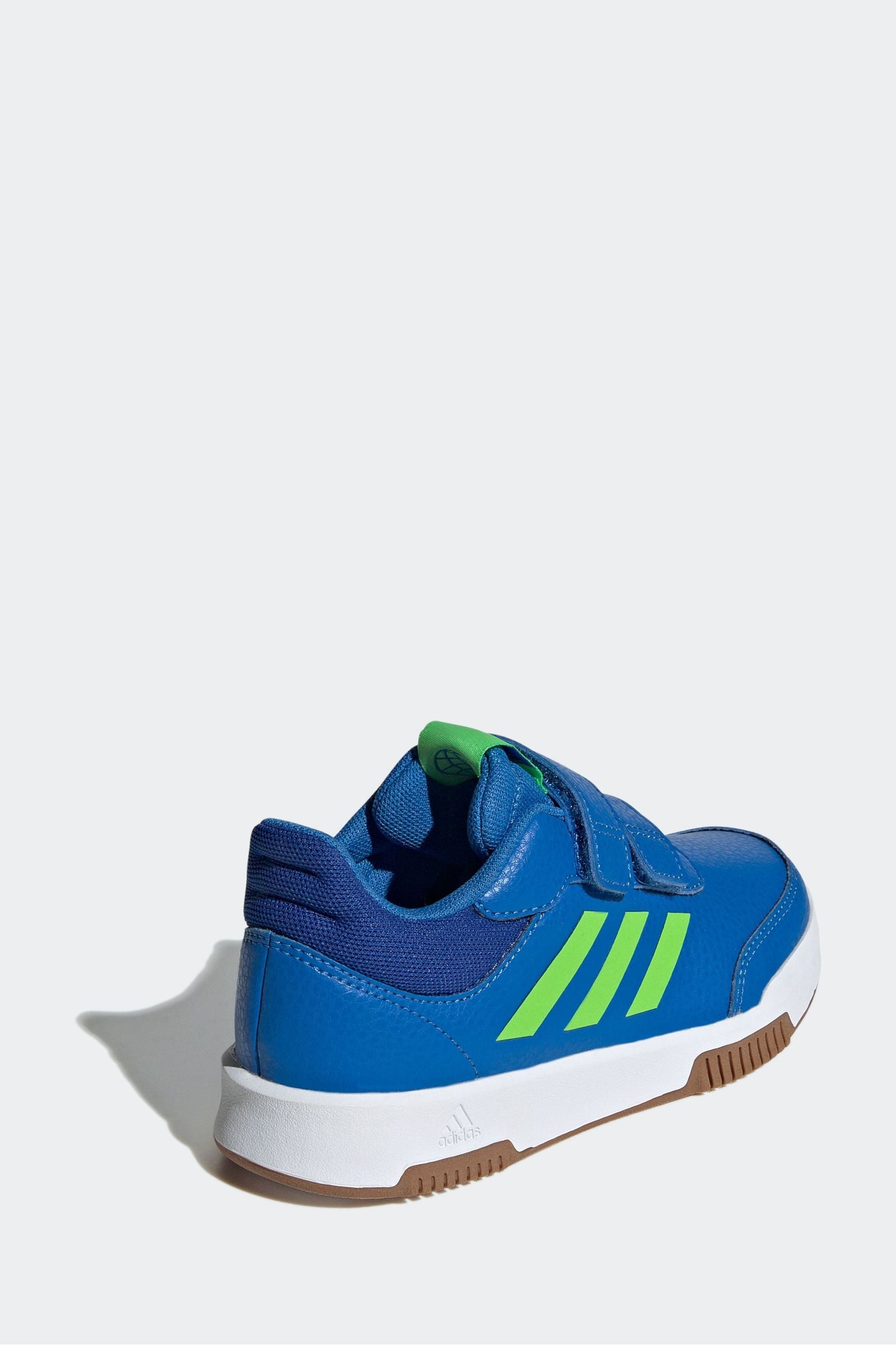 Blue/Green adidas Kids Sportswear Tensaur Hook And Loop Trainers