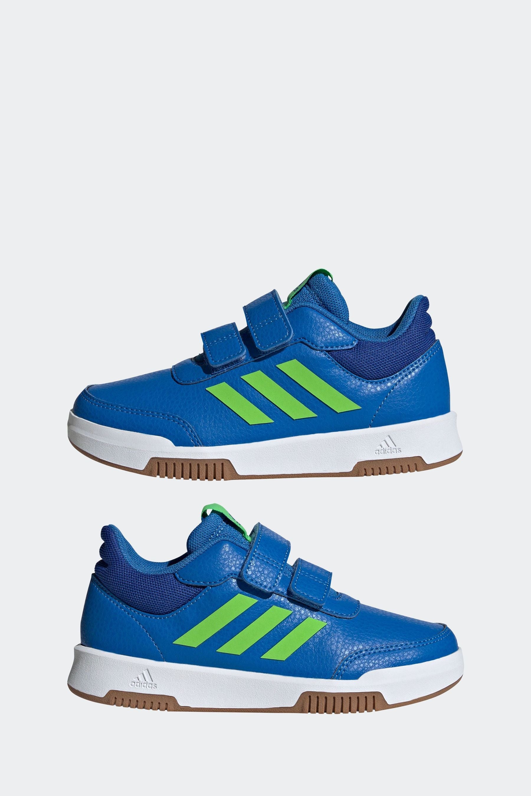 Blue/Green adidas Kids Sportswear Tensaur Hook And Loop Trainers