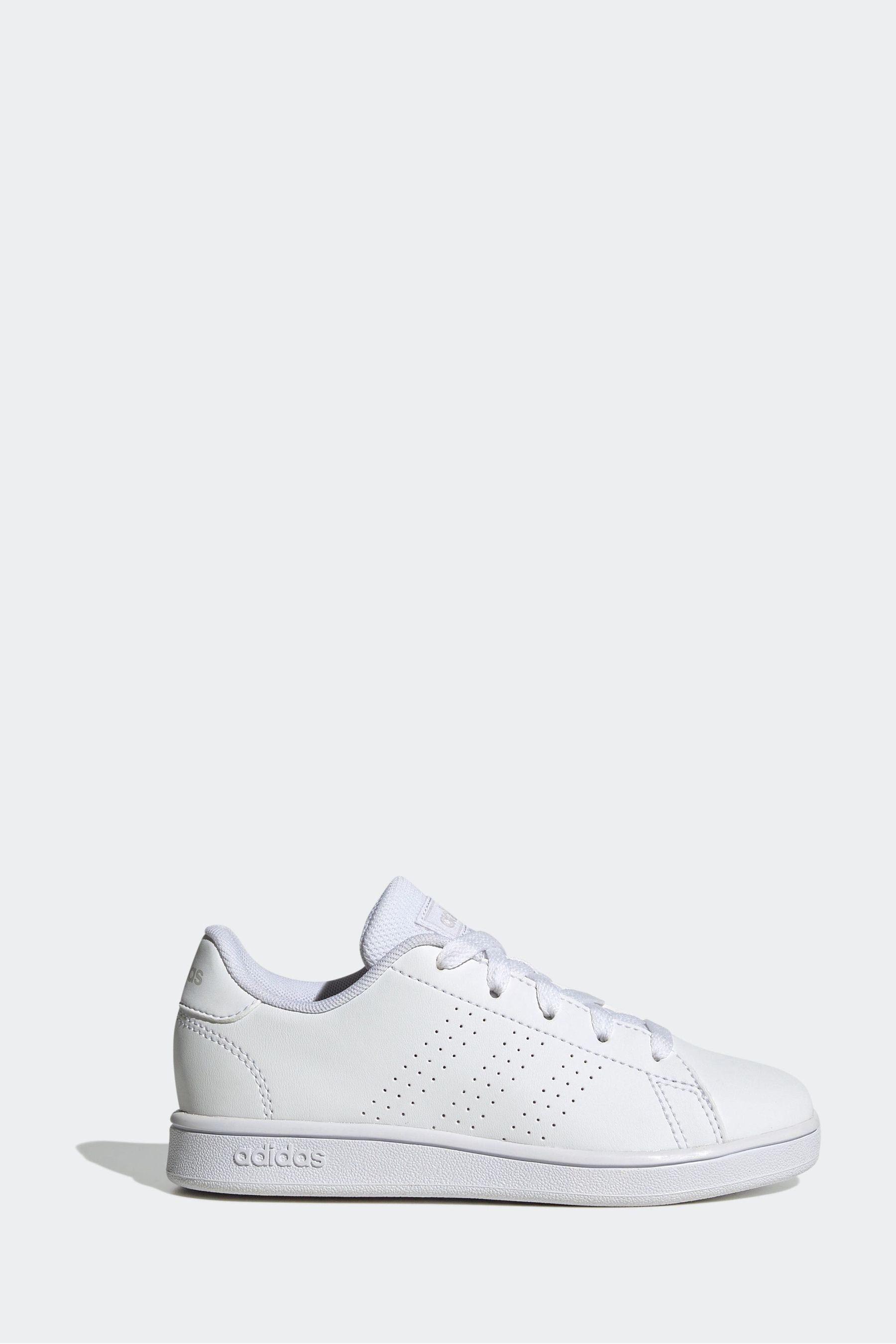 White adidas Sportswear Advantage Lifestyle Court Lace Trainers