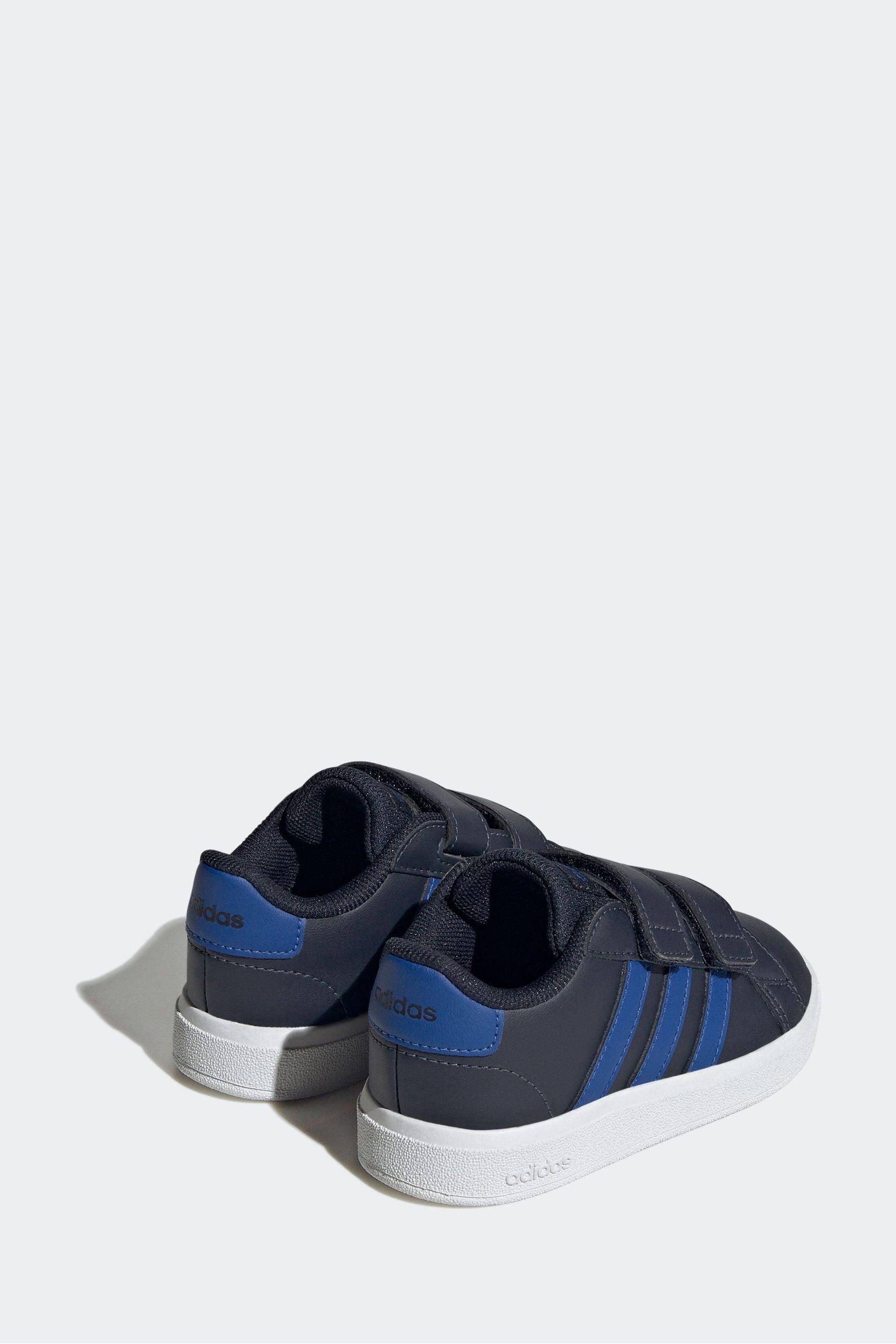 Blue/Black adidas Grand Court 2.0 Infant Trainers