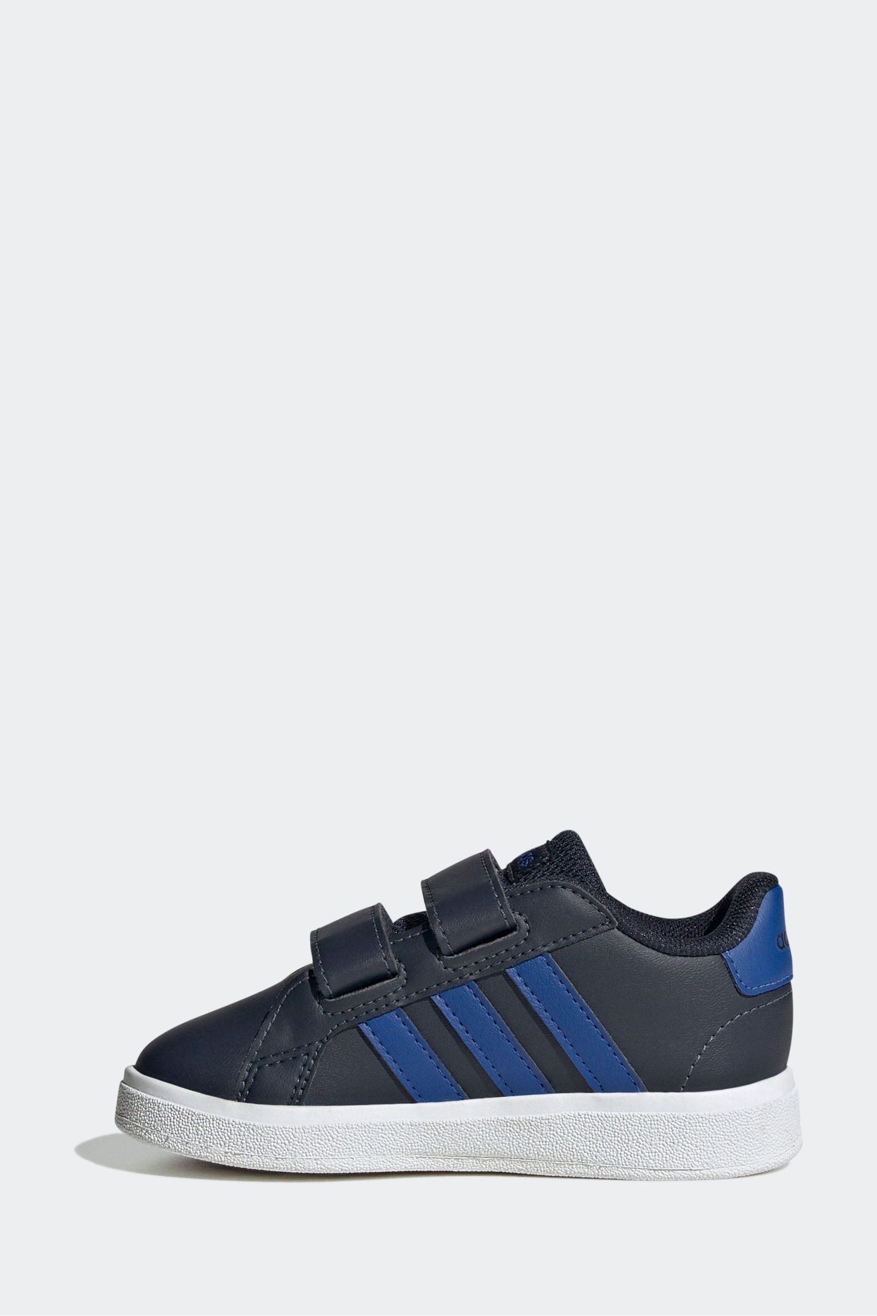 Blue/Black adidas Grand Court 2.0 Infant Trainers