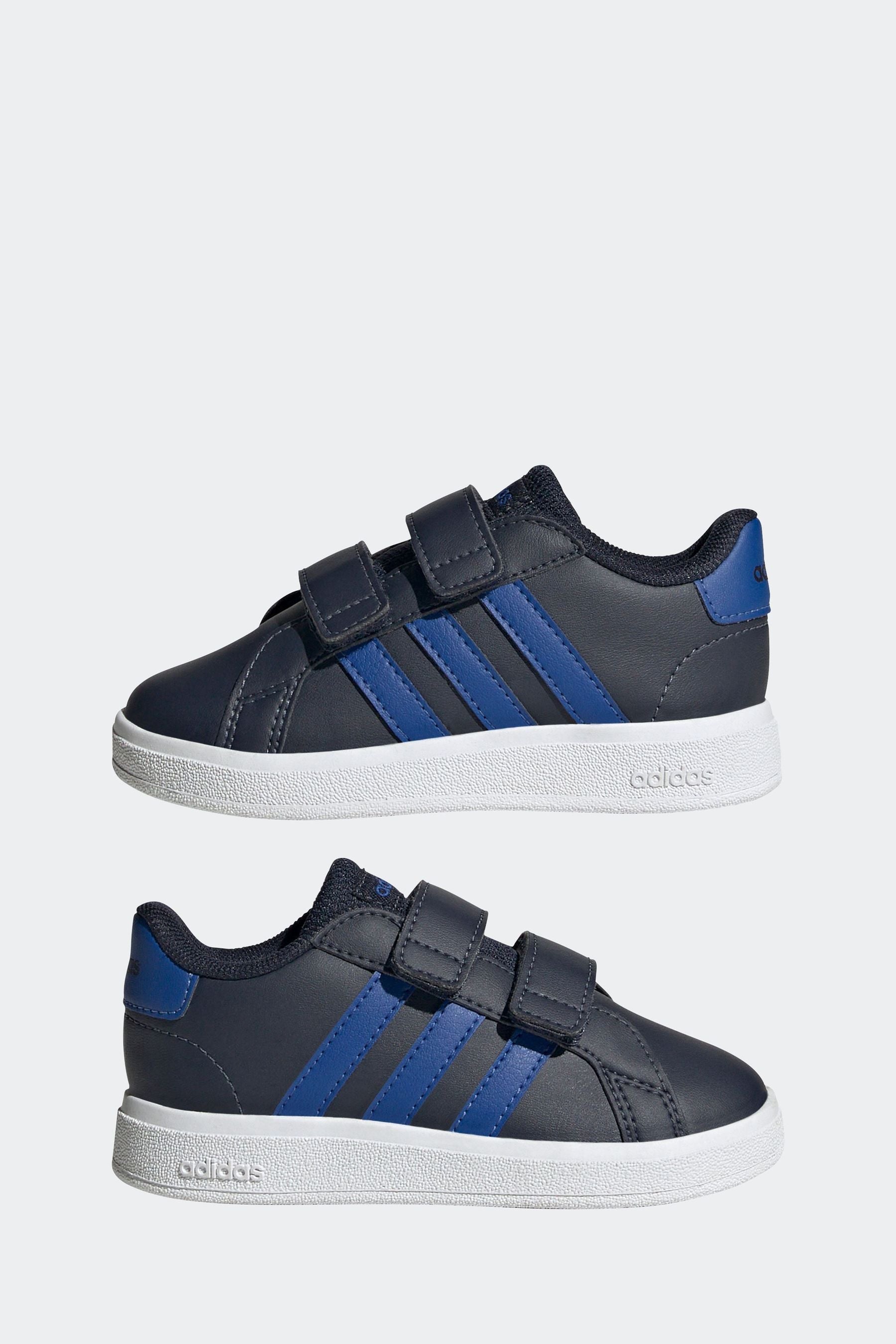 Blue/Black adidas Grand Court 2.0 Infant Trainers