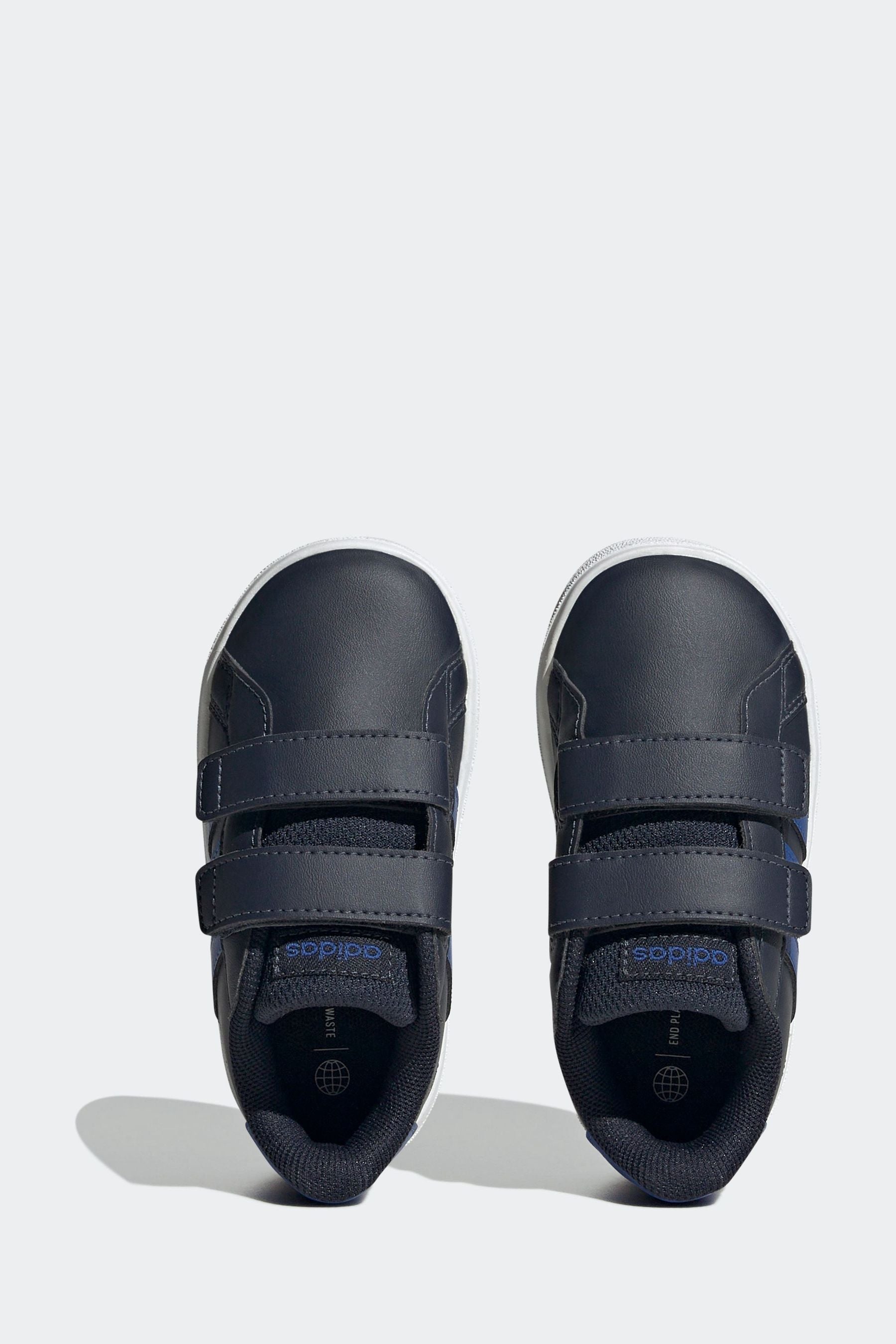 Blue/Black adidas Grand Court 2.0 Infant Trainers